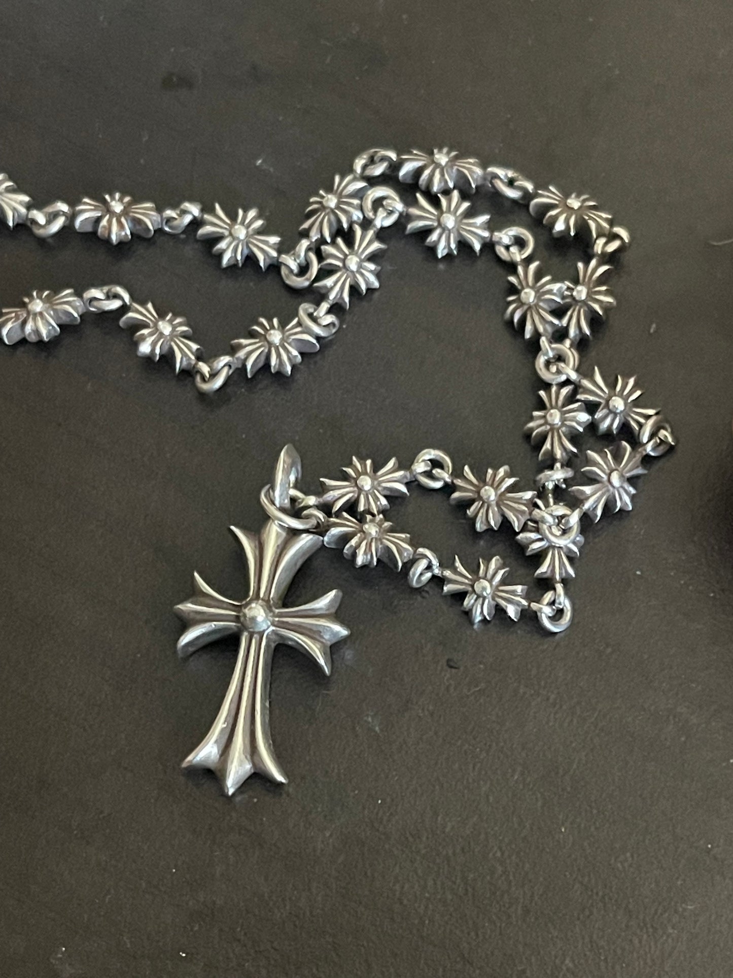 Chrome hearts Tiny E with Tiny Diamond Cross