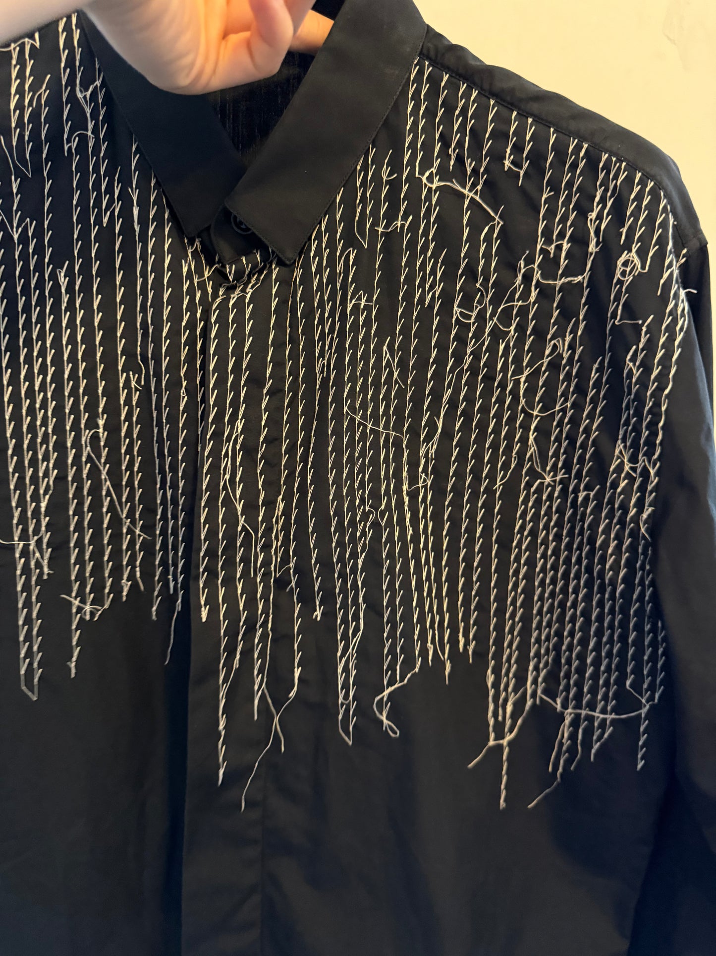 Dior Homme 17AW basting button up shirt