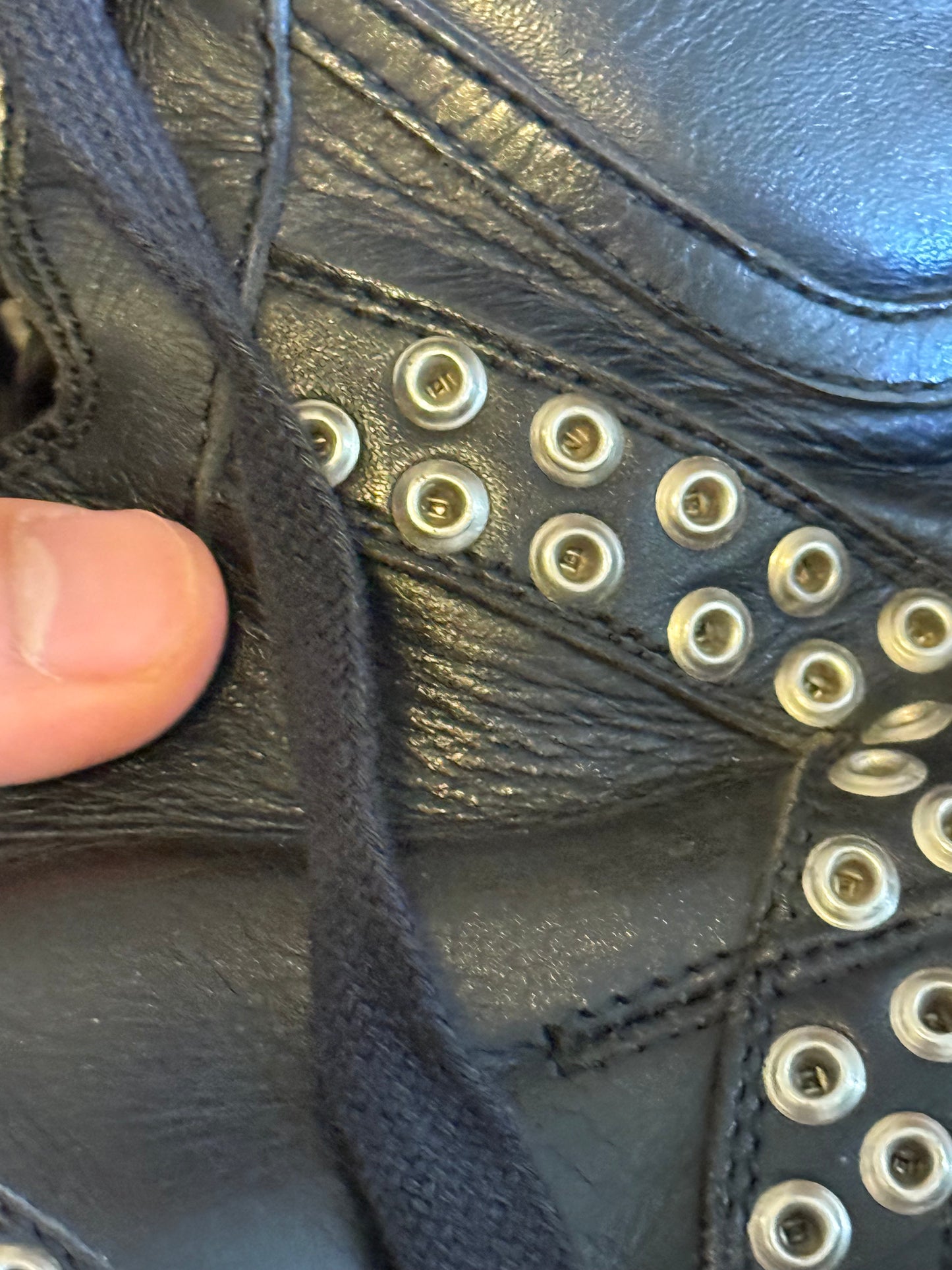 Dior Homme SS04 strip sneakers studded