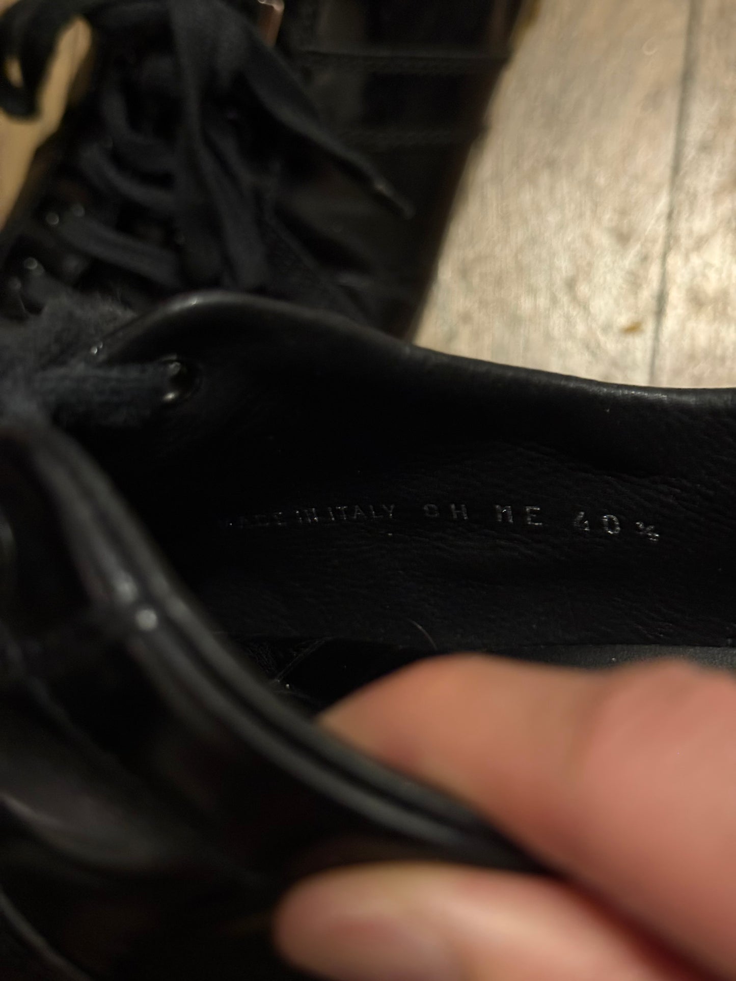 Dior Homme Kris Van Assche era patent leather sneakers size 40.5