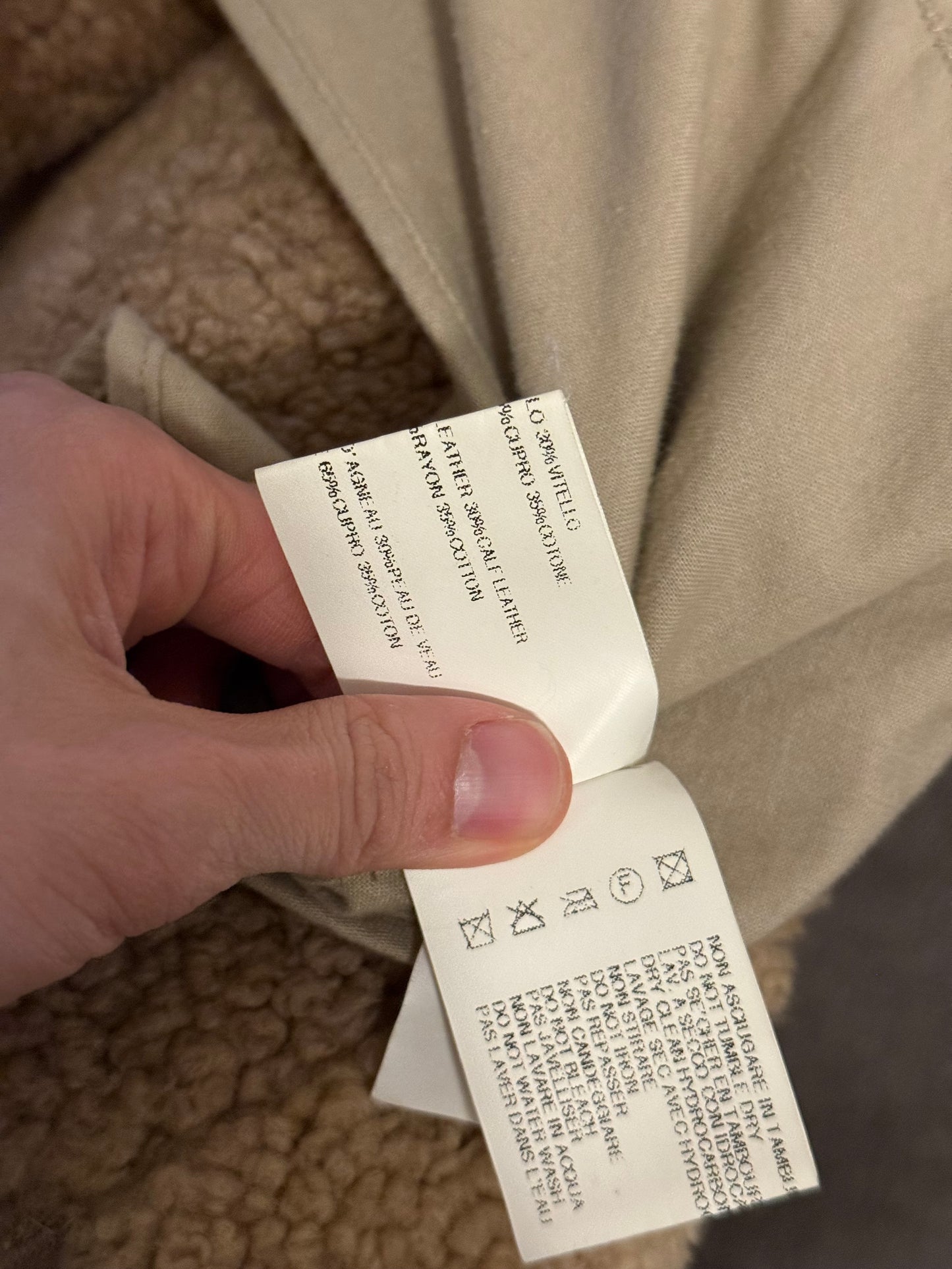 Rick Owens AW10 gleam showtek shearling jacket