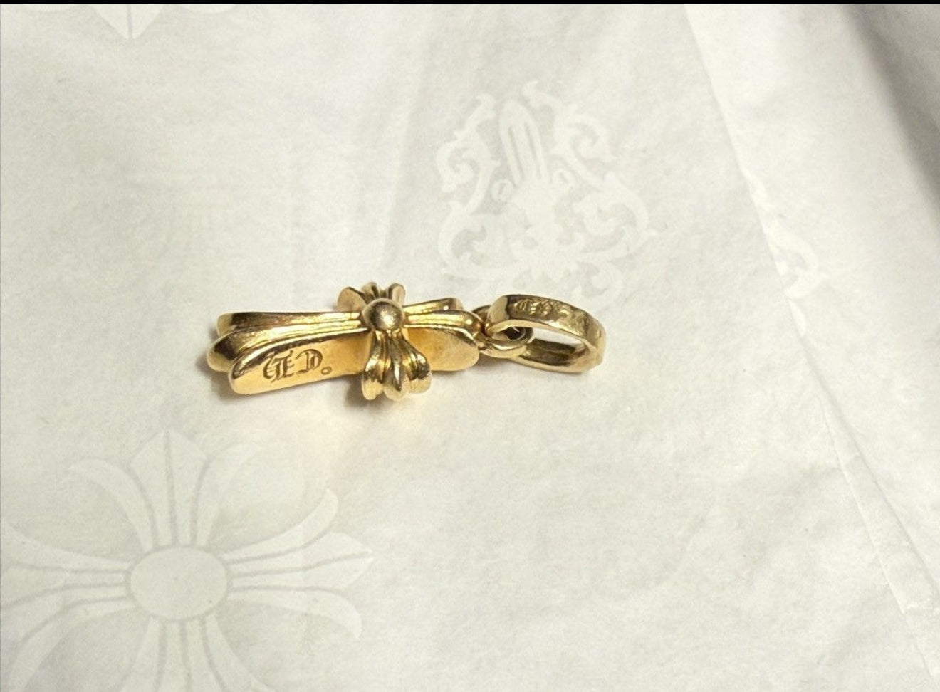 Chrome hearts baby fat pendant 22k
