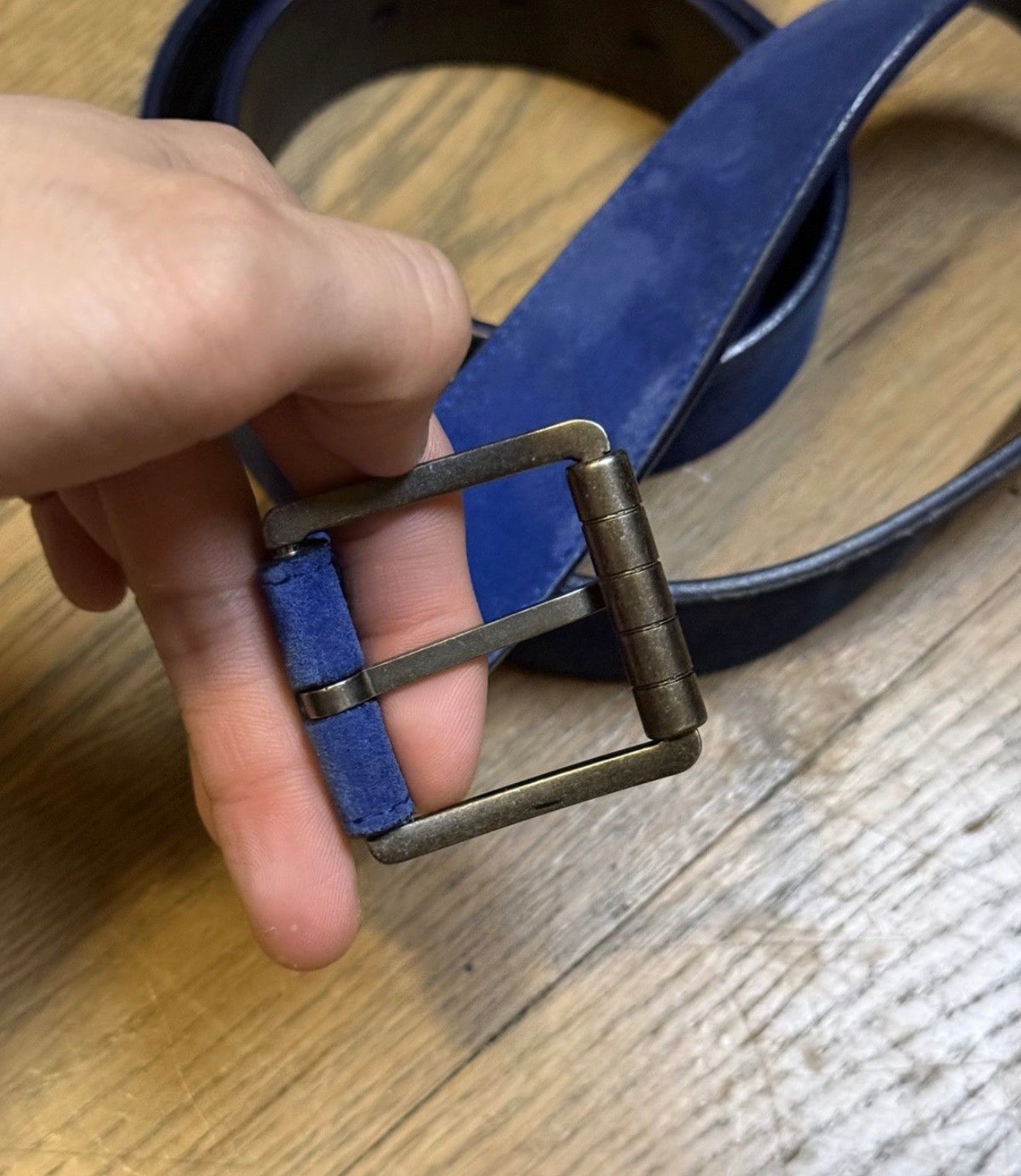 Dior Homme suede belt