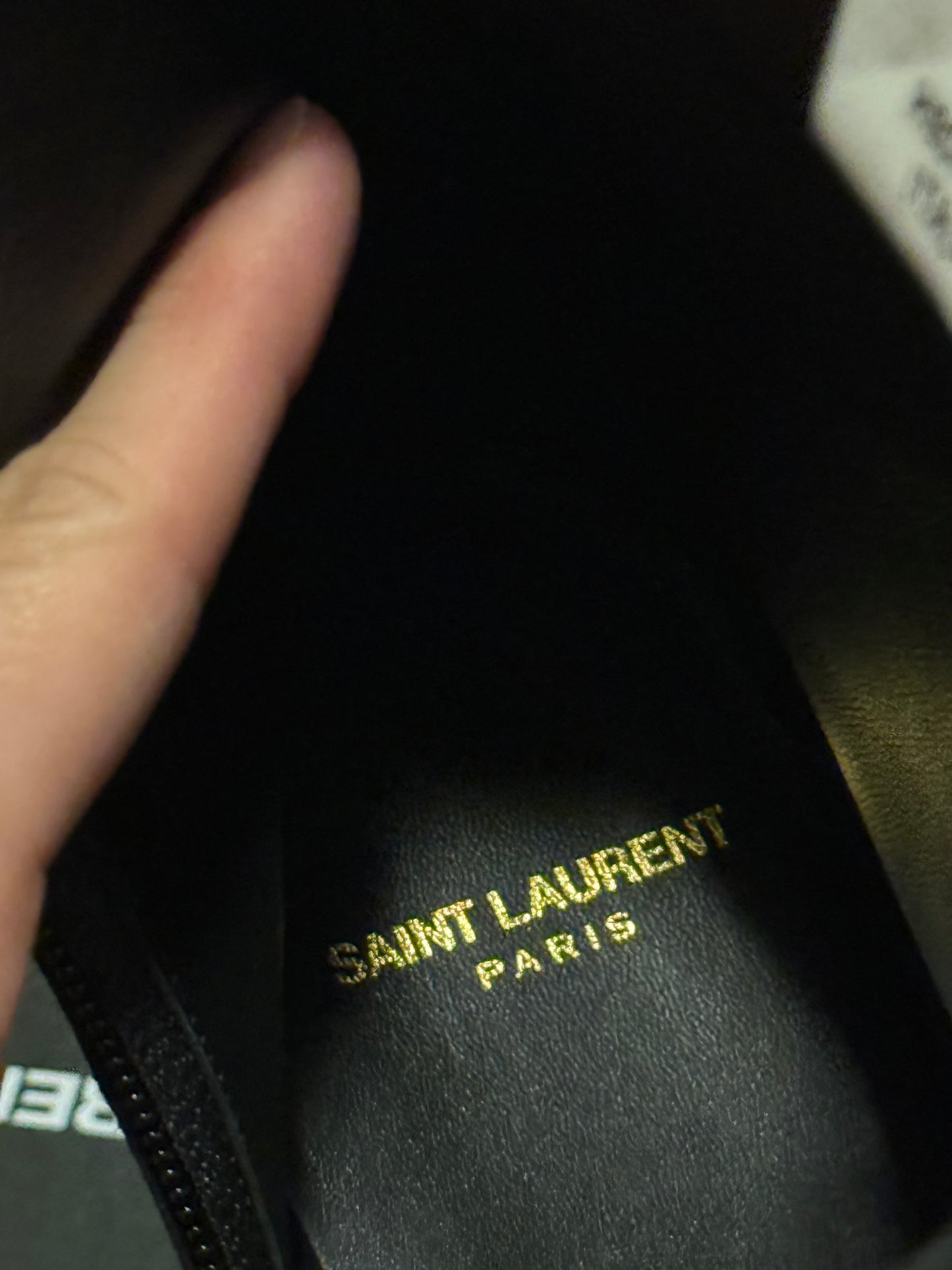 Saint laurent Vassili 60 Zip boot glitter hydra black