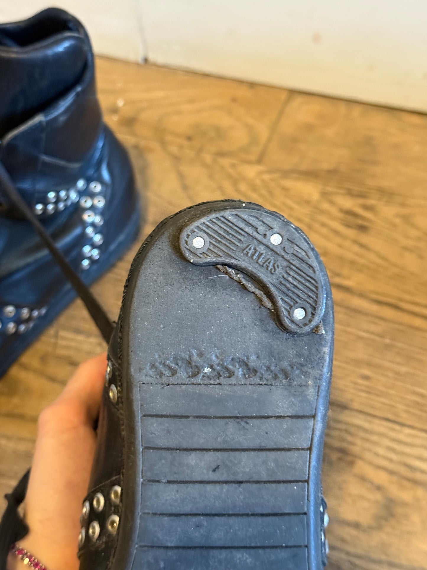 Dior Homme SS04 strip sneakers studded