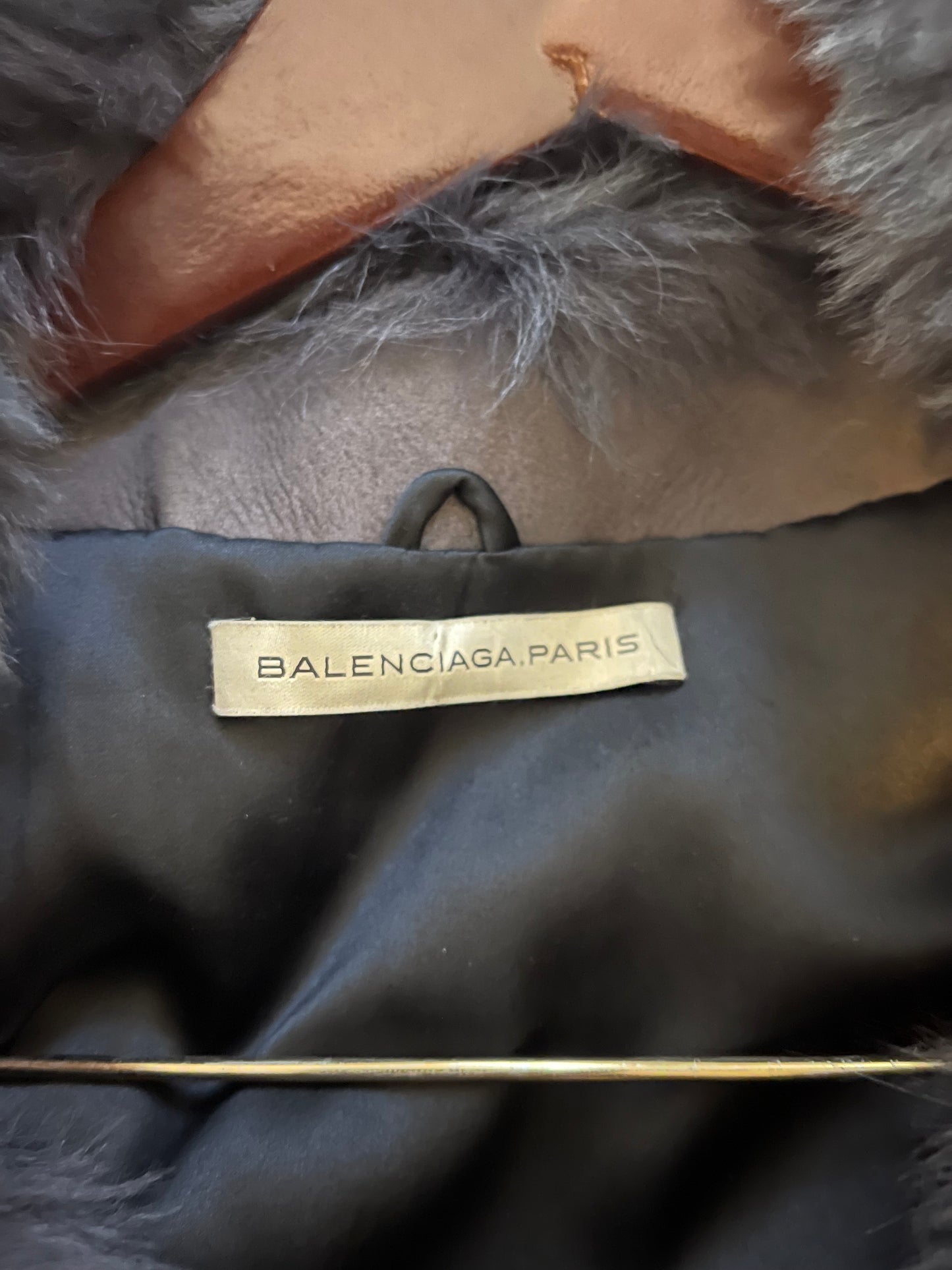 Balenciaga 2012 fox fur jacket