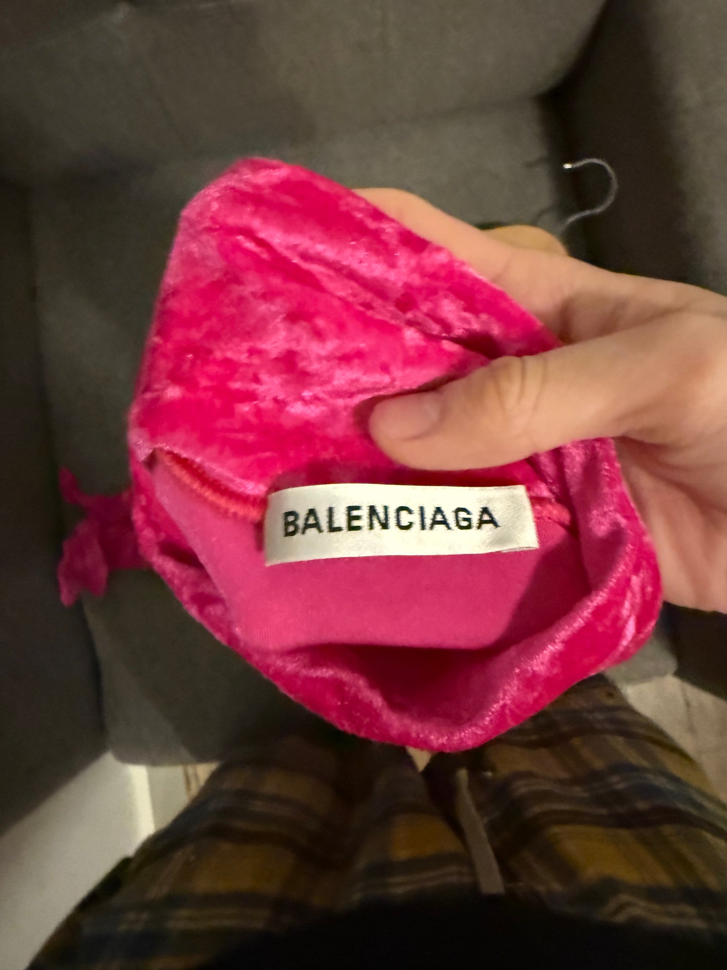 Balenciaga AW18 pink fuschia turtleneck top
