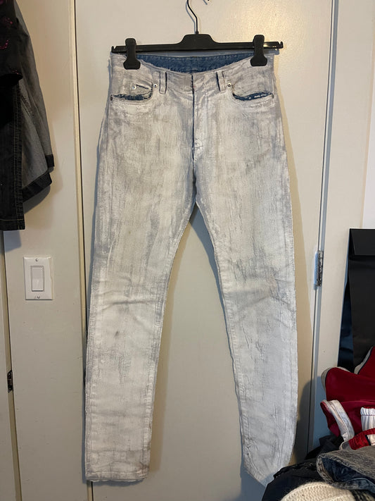 Maison Margiela two layered 2016 painted denim