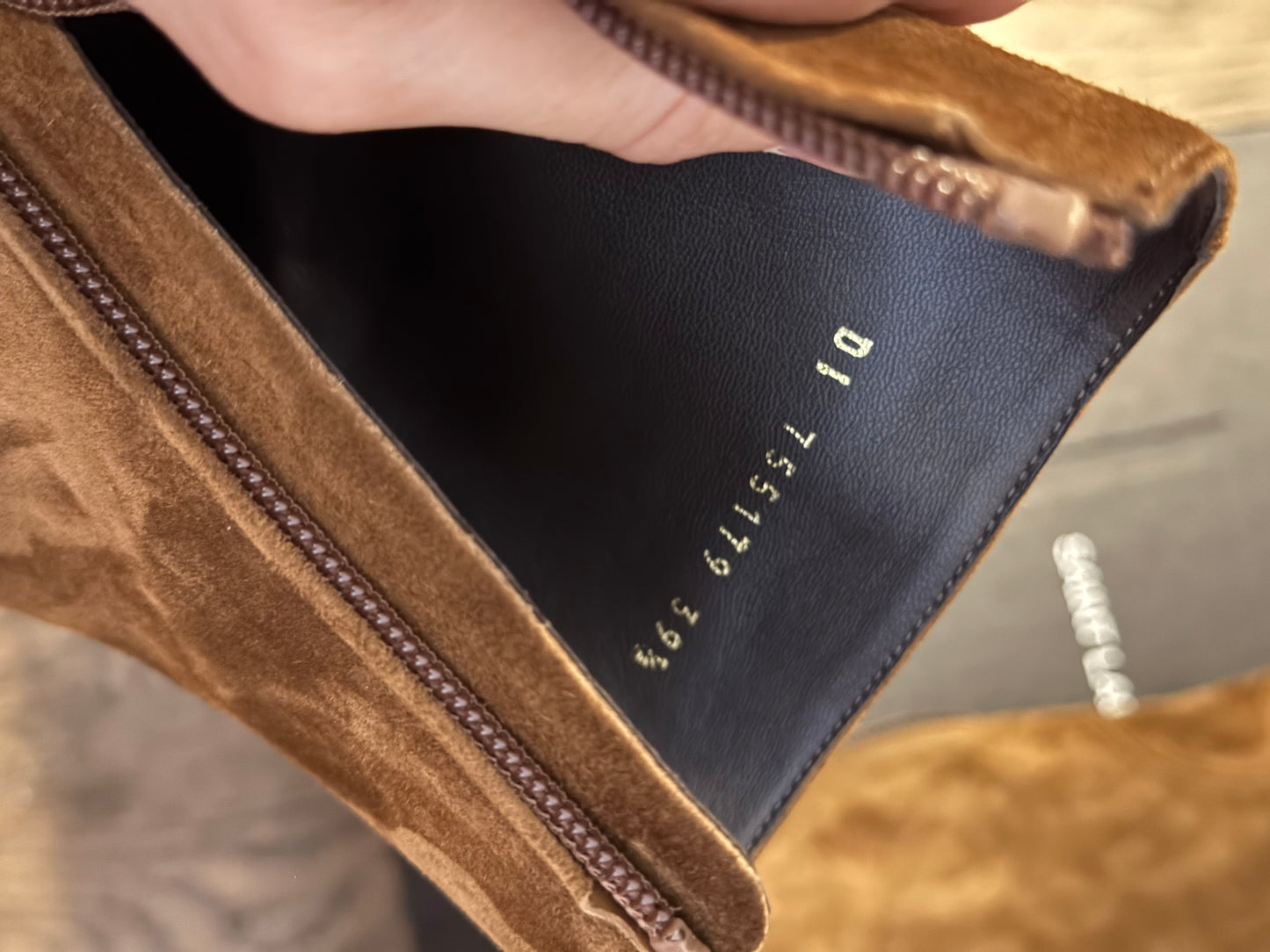 Saint Laurent 40MM Wyatt suede brown boots