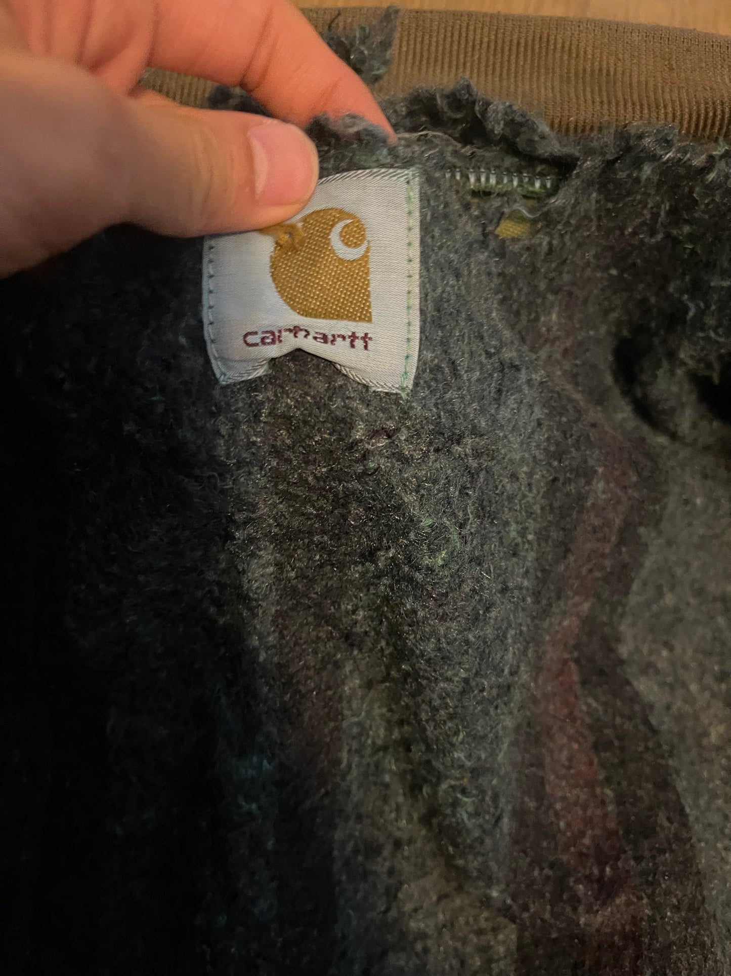 Carhartt green dyed worker jacket