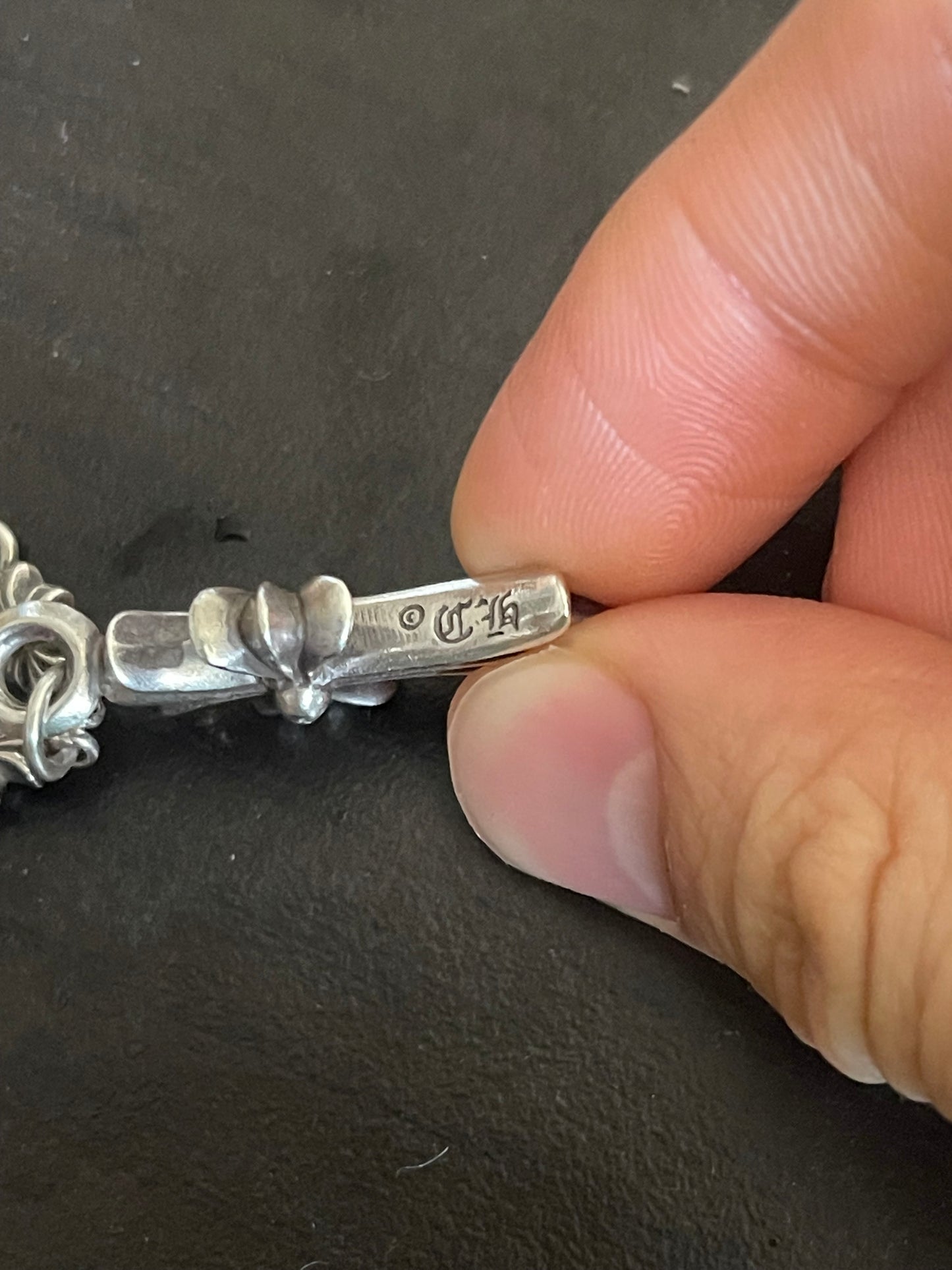 Chrome hearts Tiny E with Tiny Diamond Cross