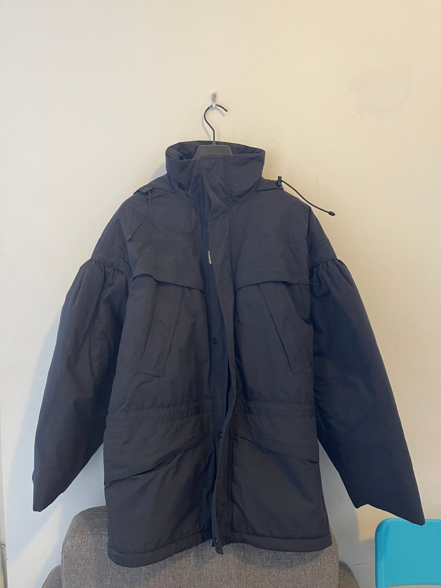 Balenciaga prototype ballon sleeve parka