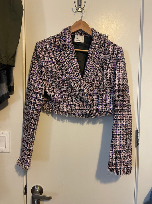 No Dress tweed cropped jacket