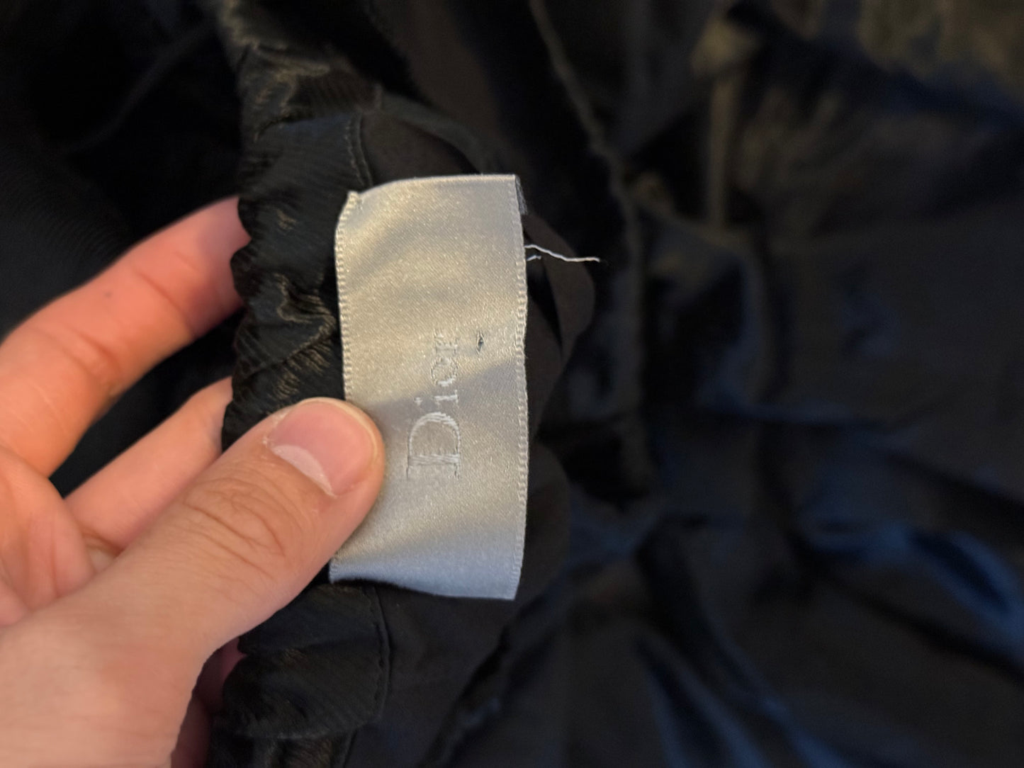 Dior Homme luster sample wide trousers