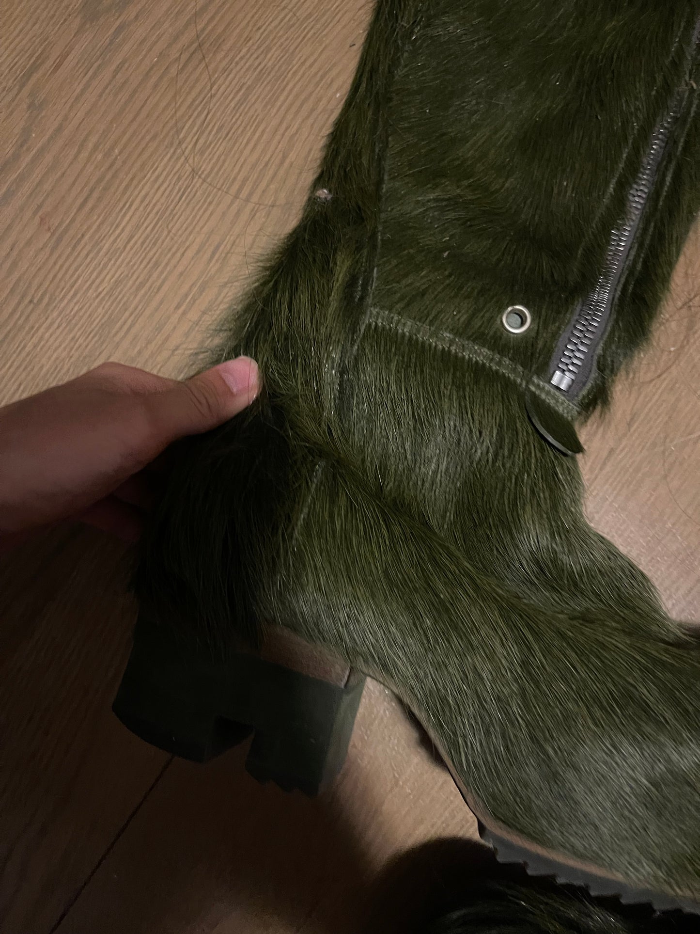 Rick Owens FW20 Grinch bauhaus ballast boots