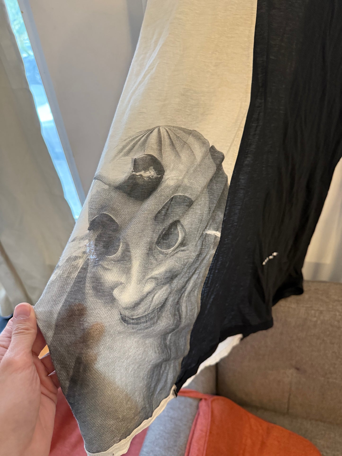 Rick Owens hot dog graphic long sleeve