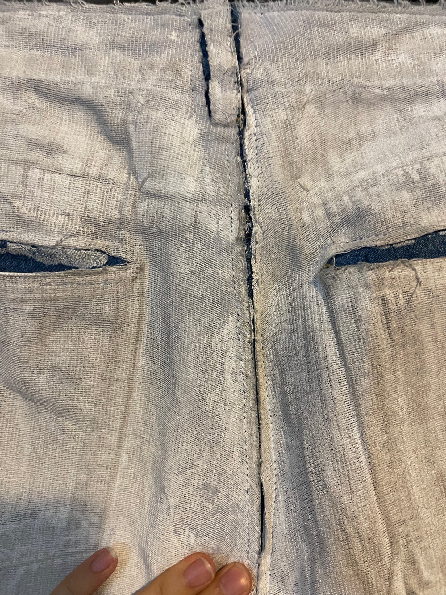 Maison Margiela two layered 2016 painted denim
