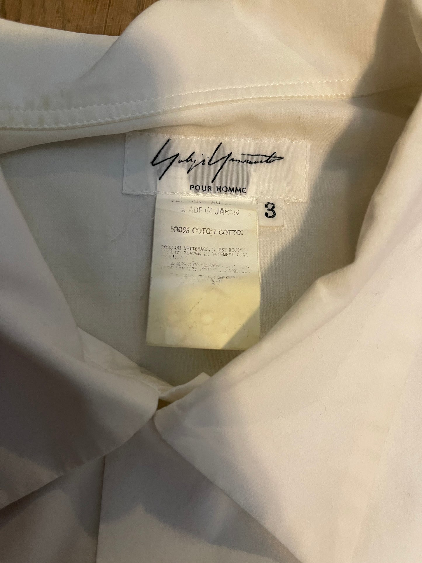 Yohji Yamamoto SS04 button blouse