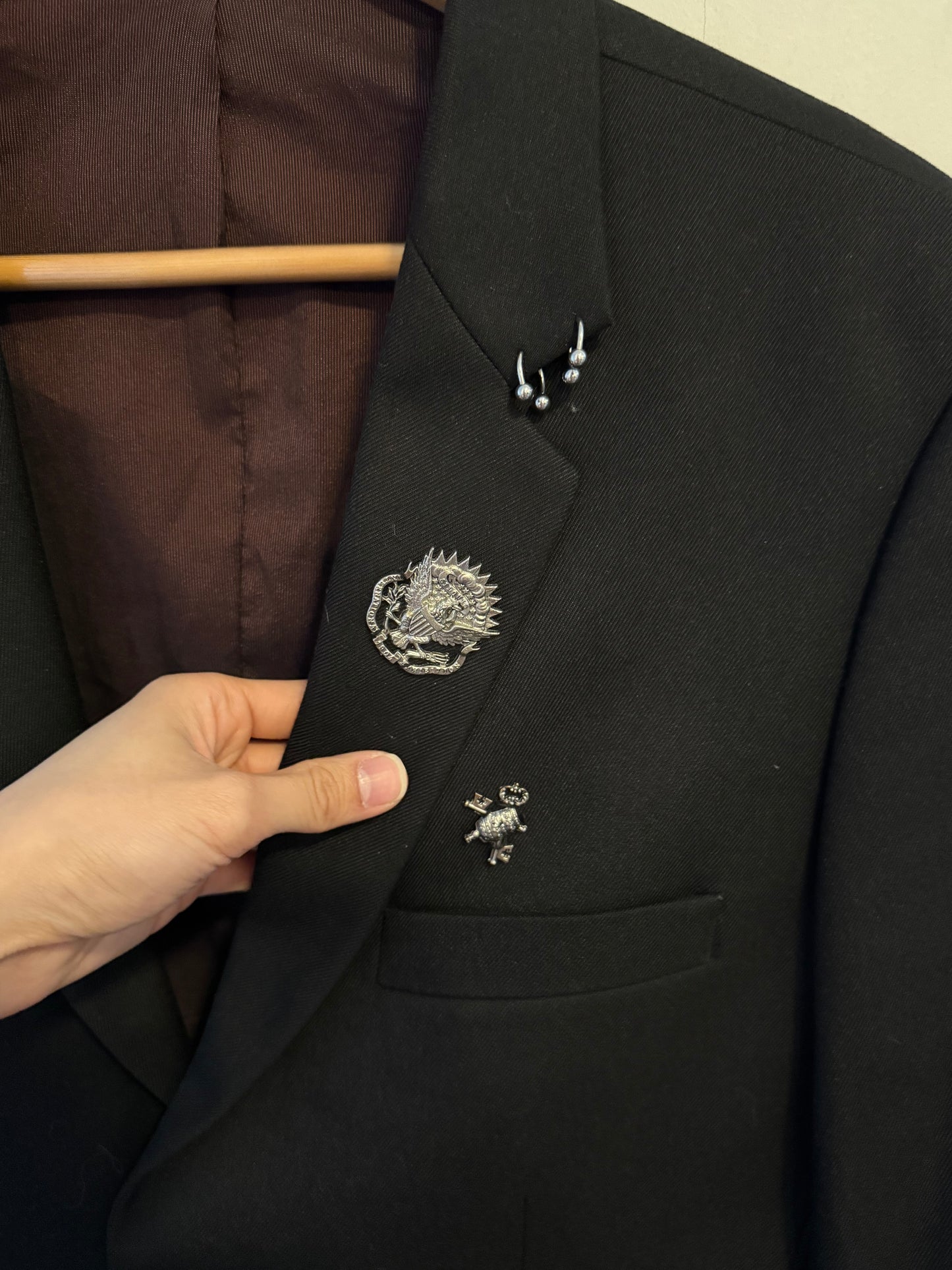 Balmain SS11 medal pin blazer