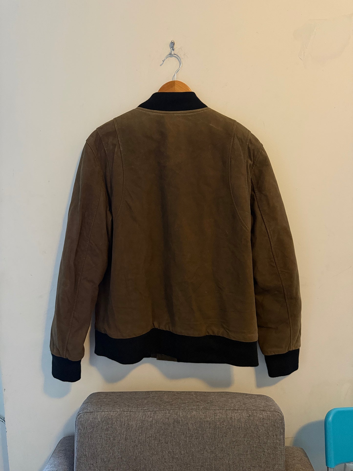 Balmain decarnin SS10 leather varsity jacket