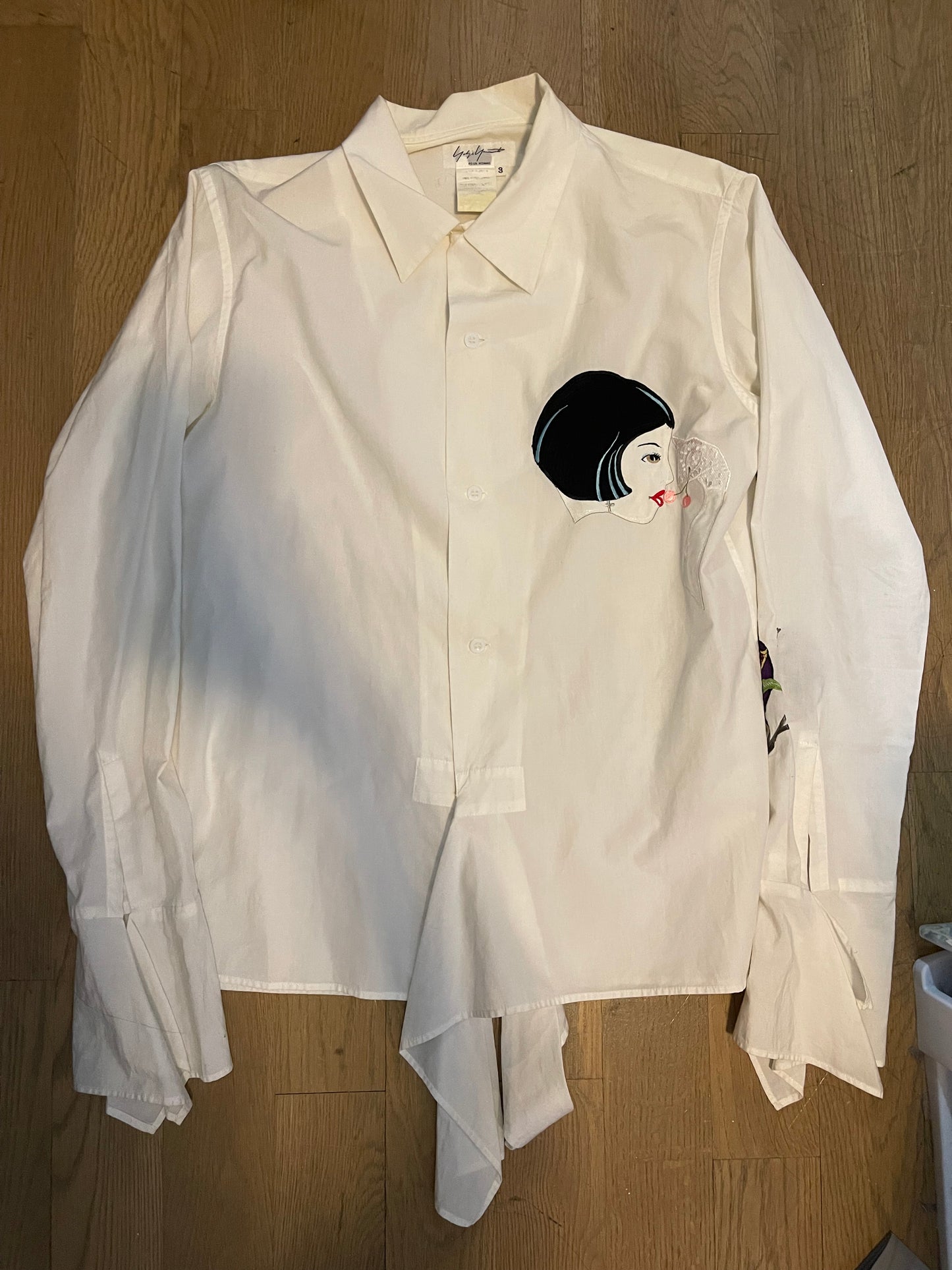 Yohji Yamamoto SS04 button blouse