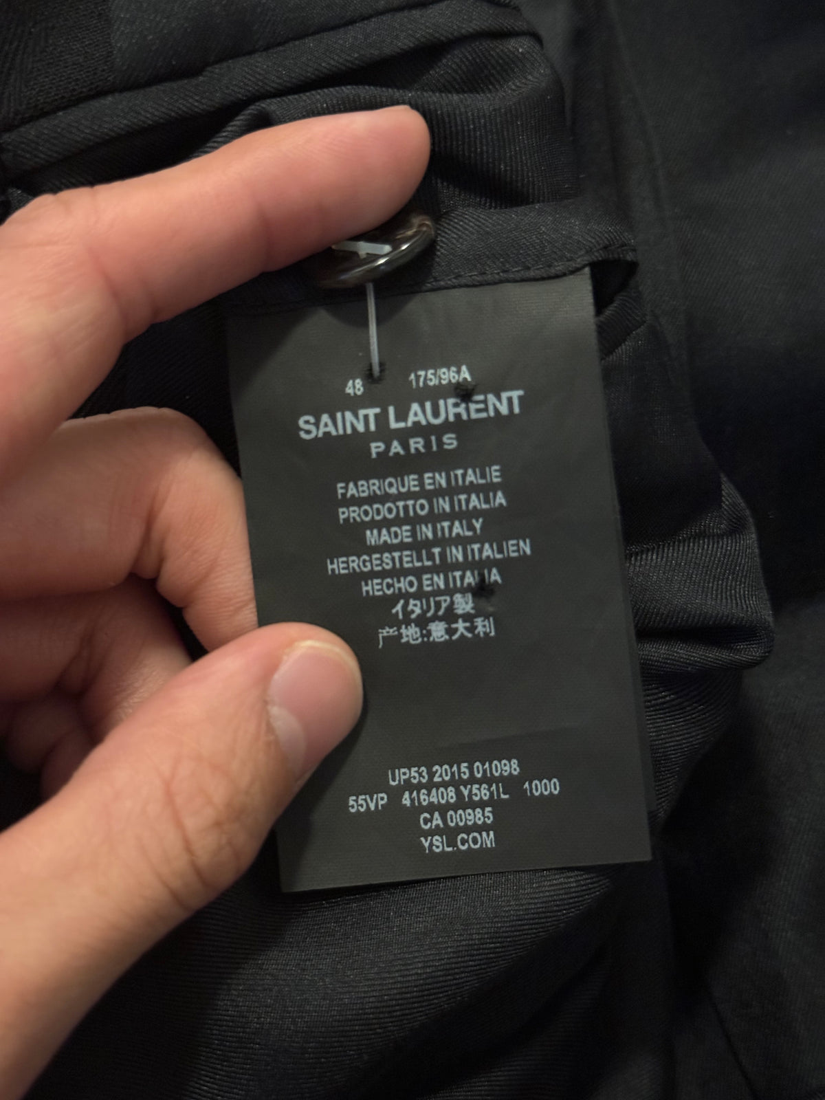 Saint Laurent Hedi Slimane 15SS Star blazer two button