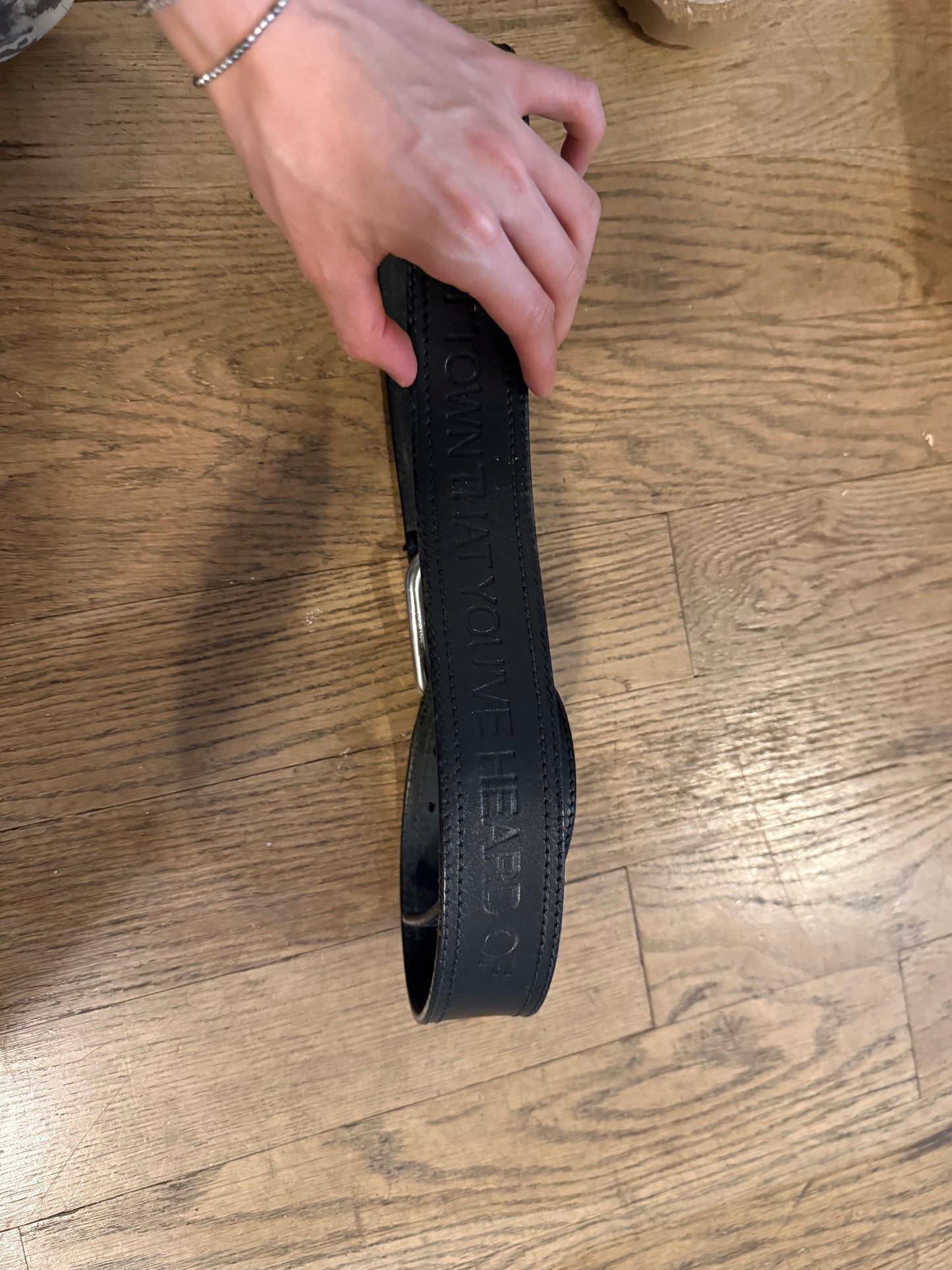 Dior Homme SS06 boy about town embossed belt
