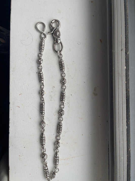 Chrome hearts multi ball barrel wallet chain 23.5 inches