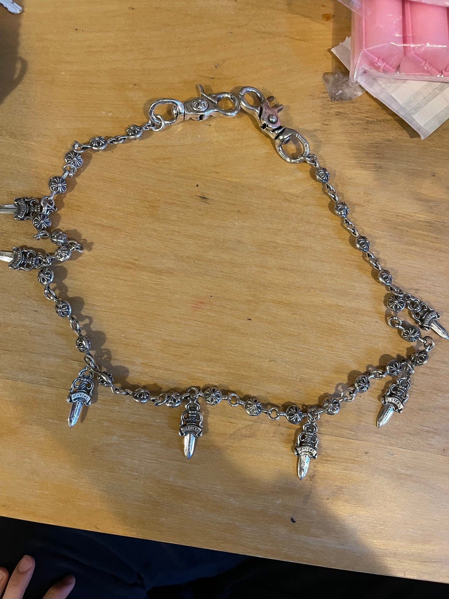Chrome hearts 7 dagger 30 inches wallet chain