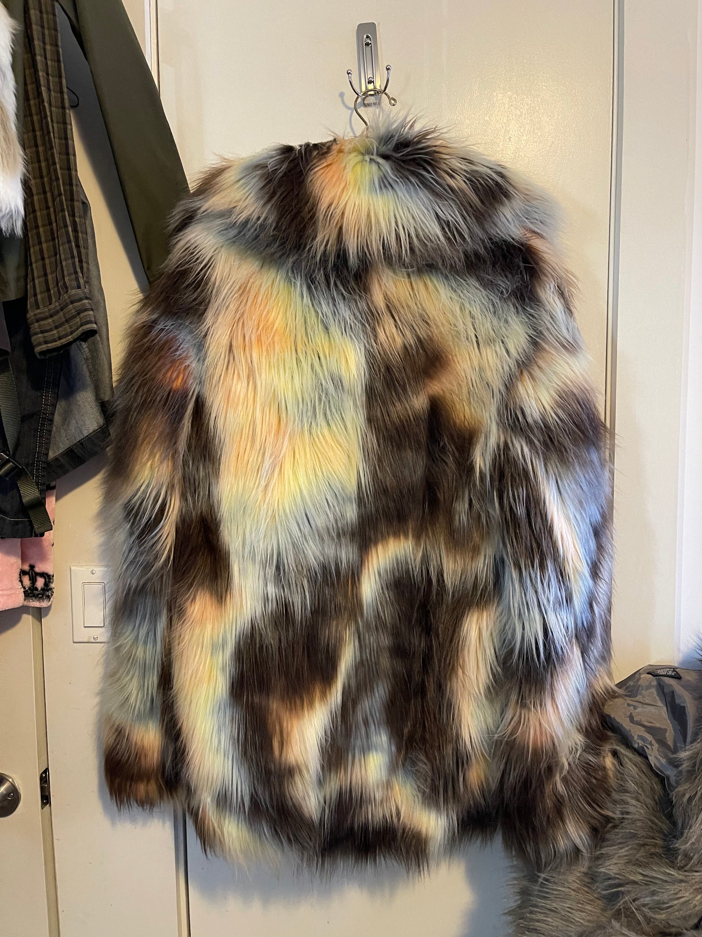 Seis marjan multi faux fur jacket