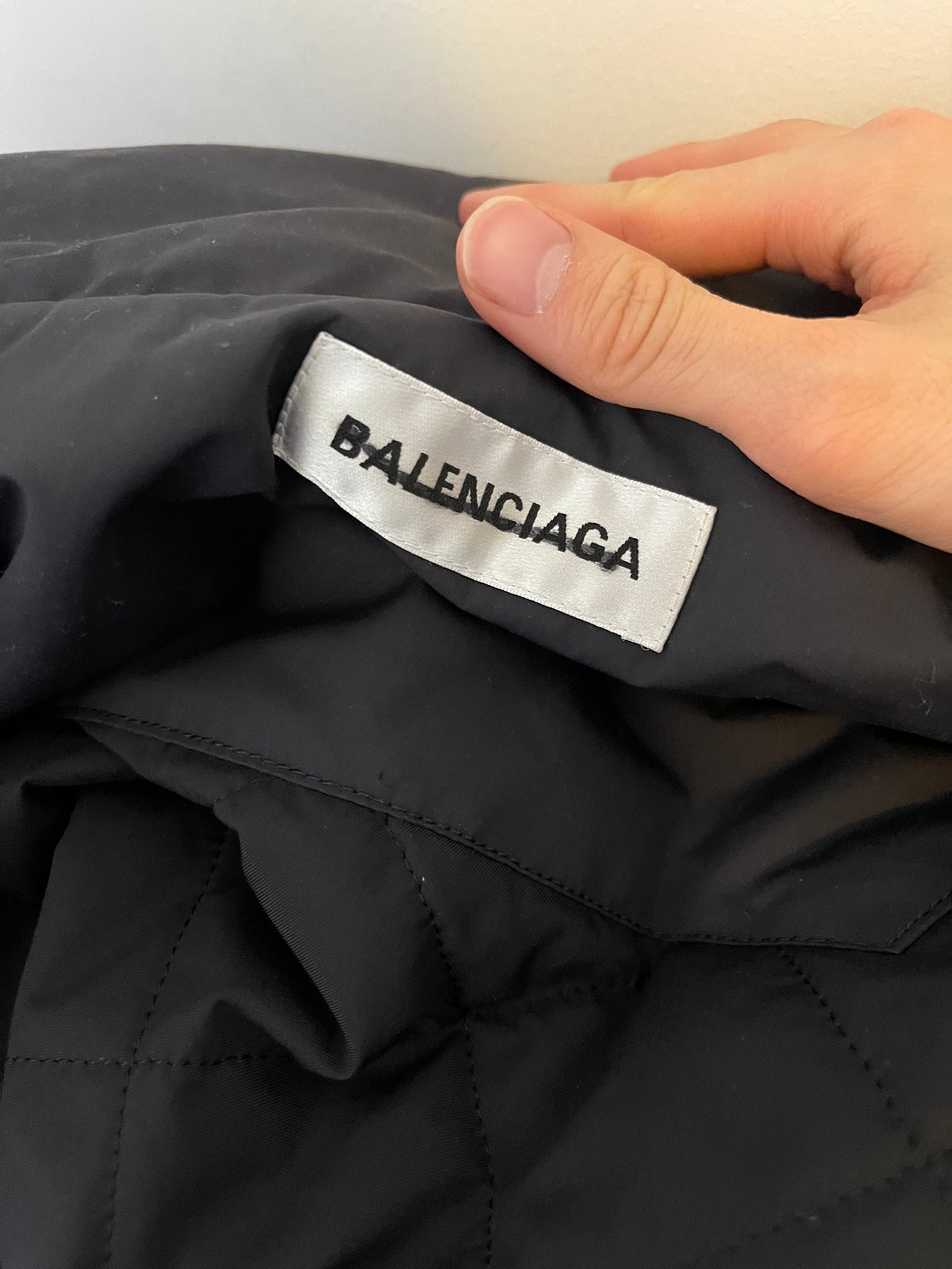 Balenciaga prototype ballon sleeve parka