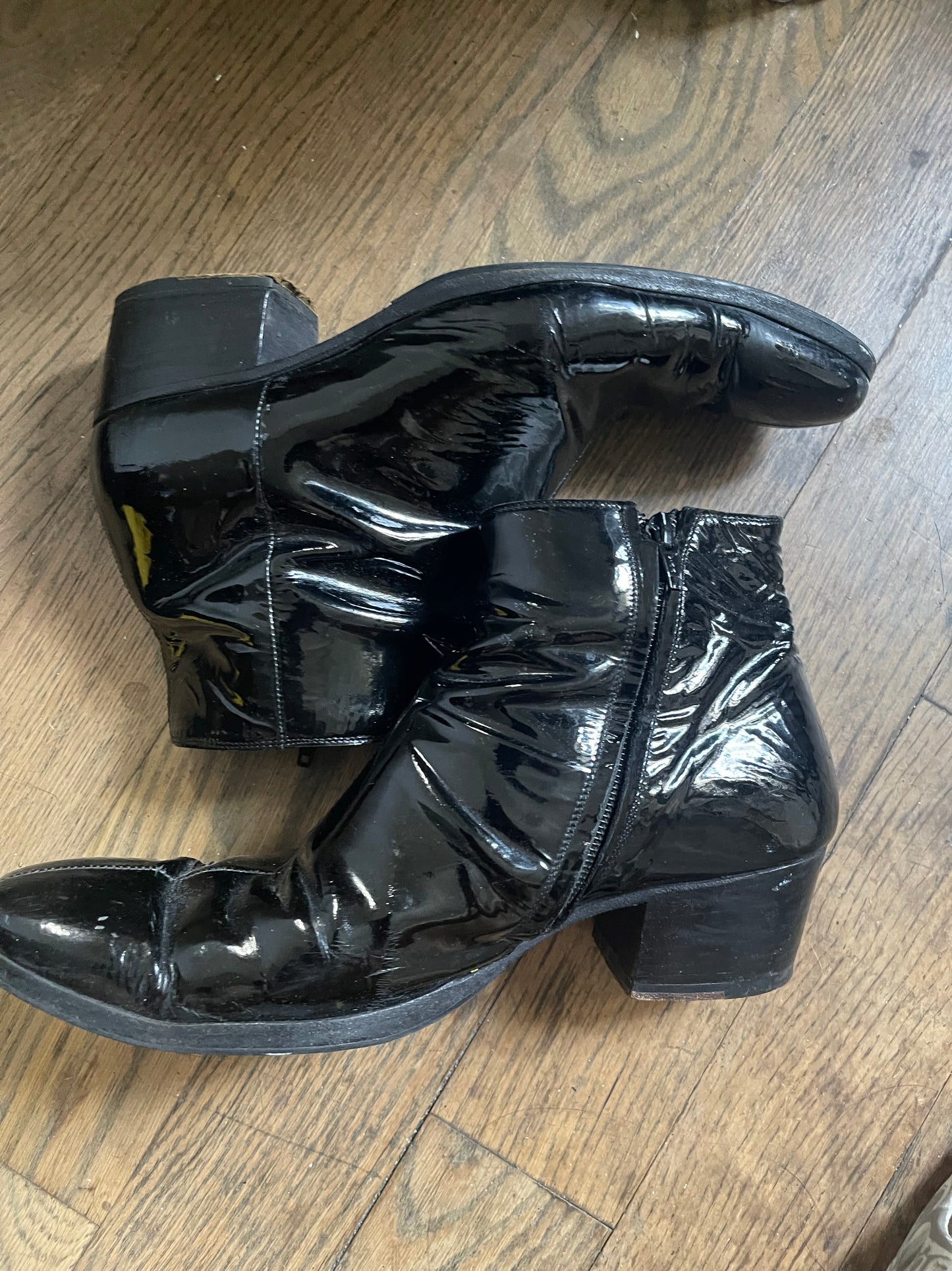 Dior Homme AW05 patent leather Cuban heel