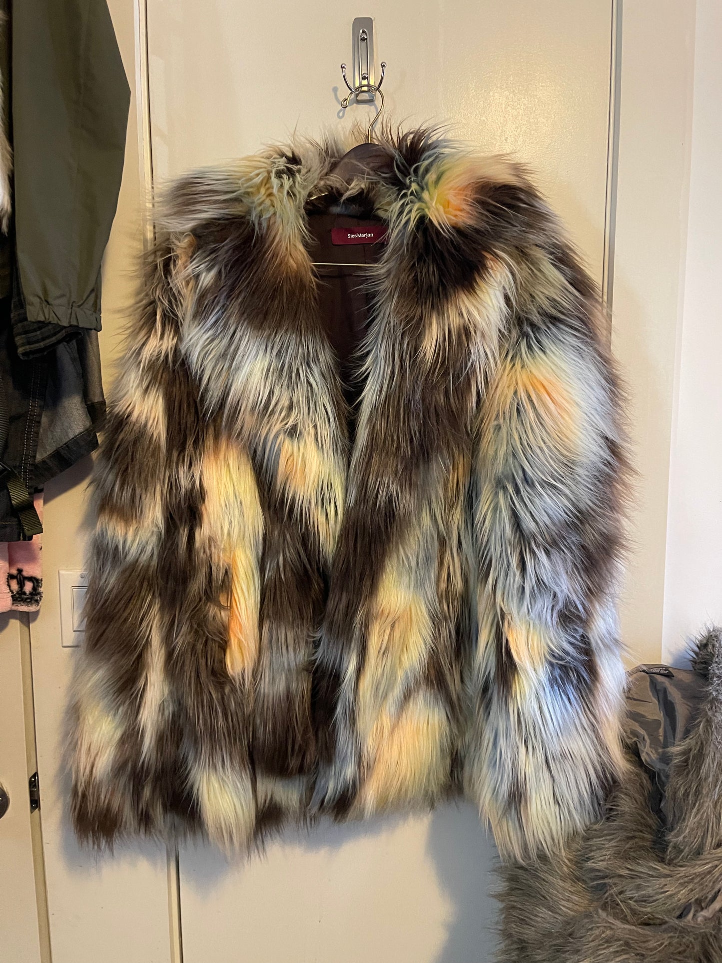 Seis marjan multi faux fur jacket