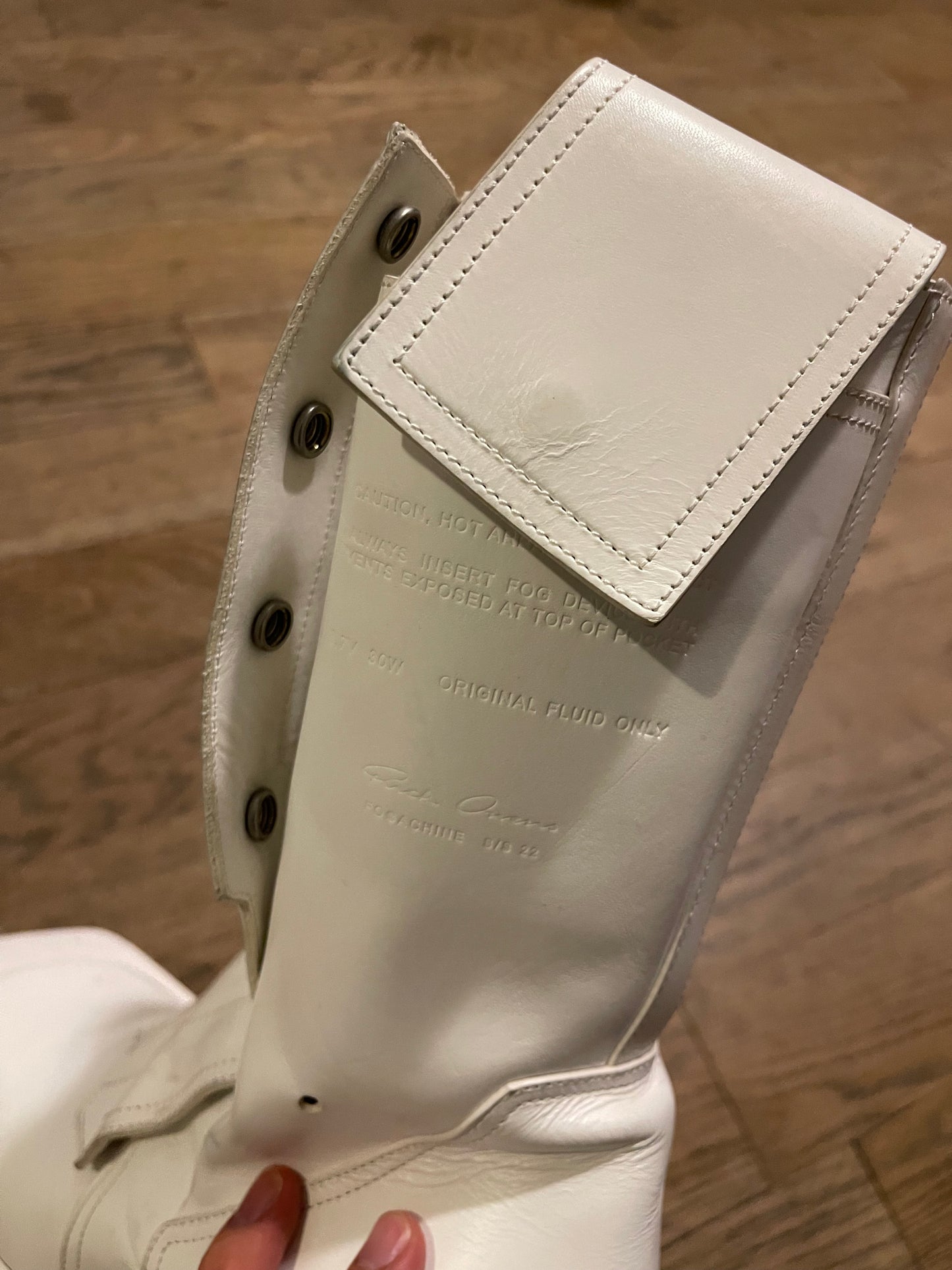 Rick Owens fog pocket moto boots