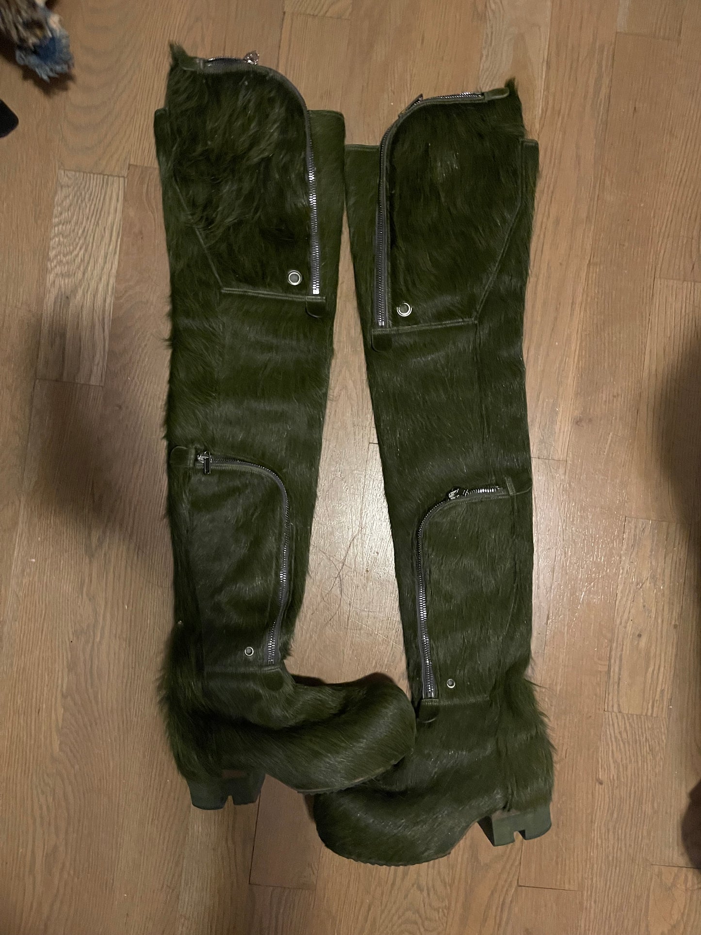 Rick Owens FW20 Grinch bauhaus ballast boots