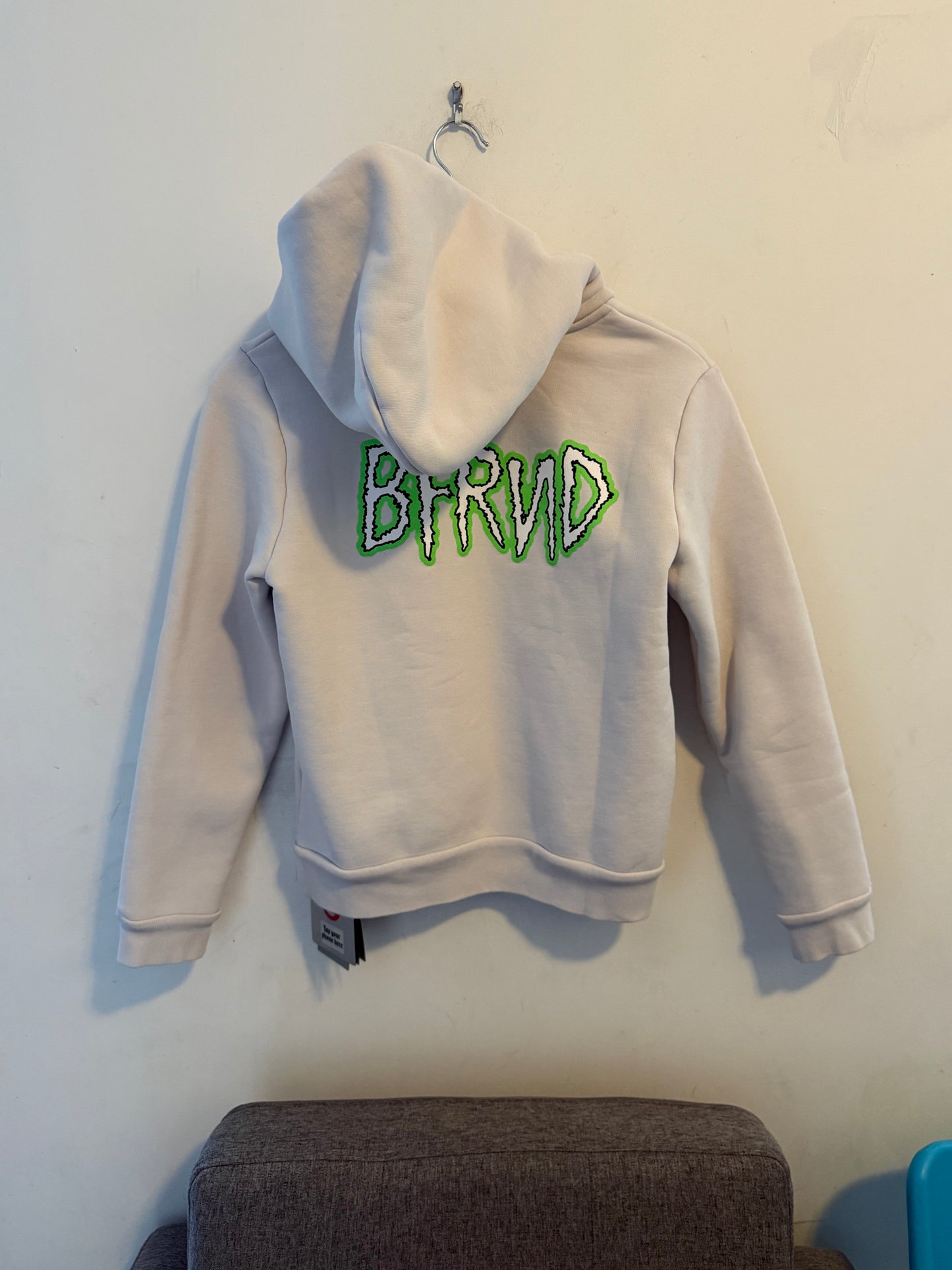 Balenciaga compacted shrunken BFRND merch hoodie sz L