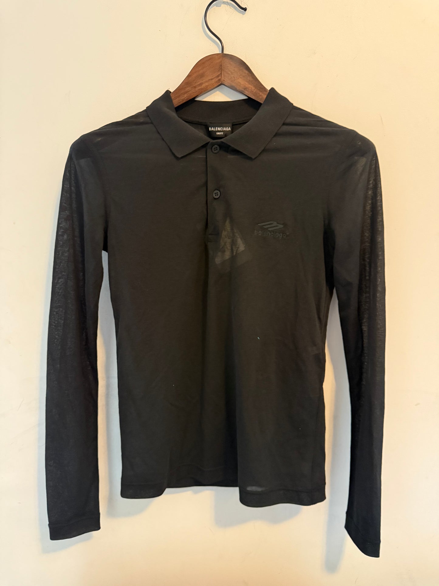 Balenciaga AW22 lost tapes sheer polo