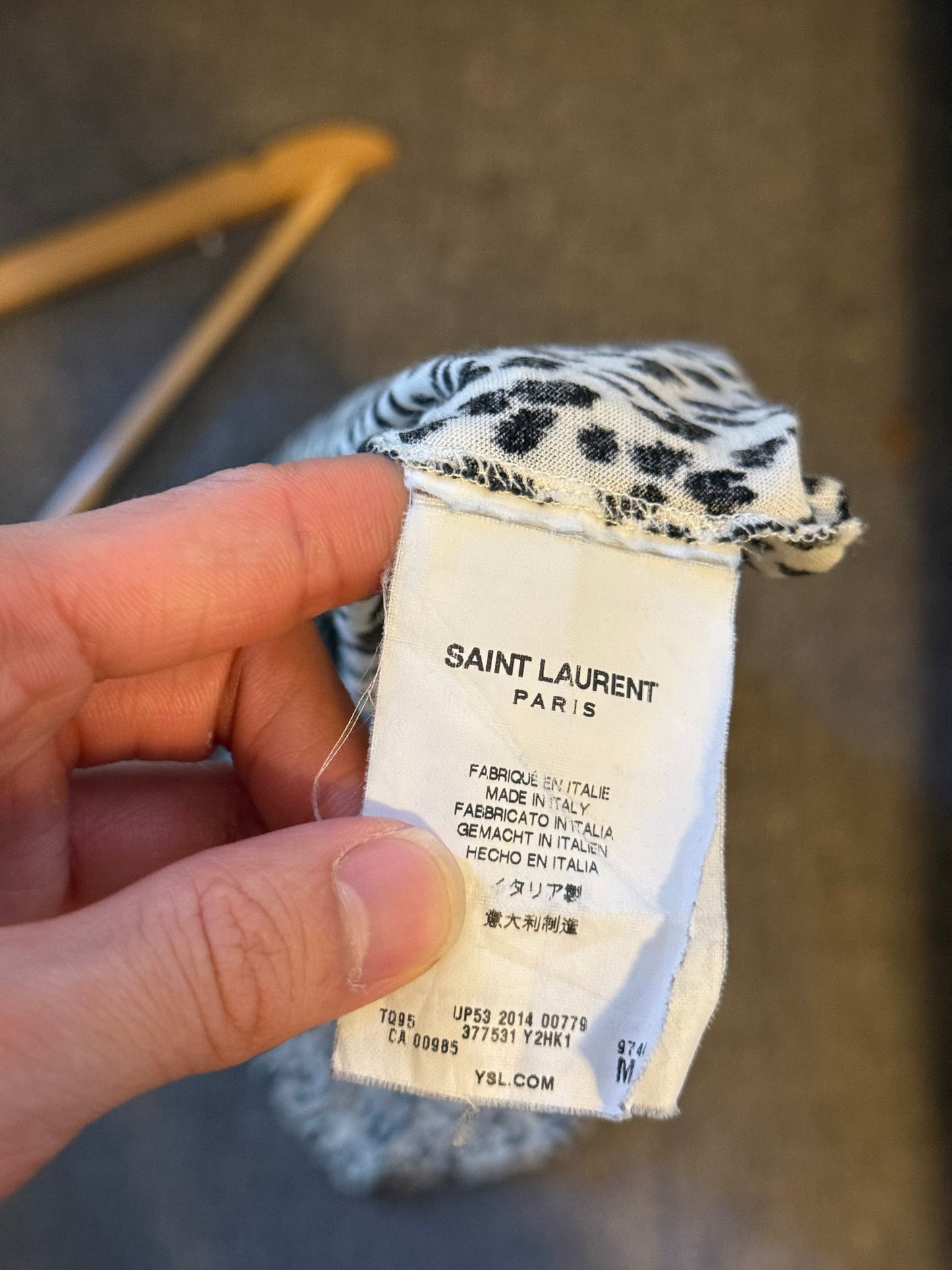 Saint Laurent baby cat t shirt