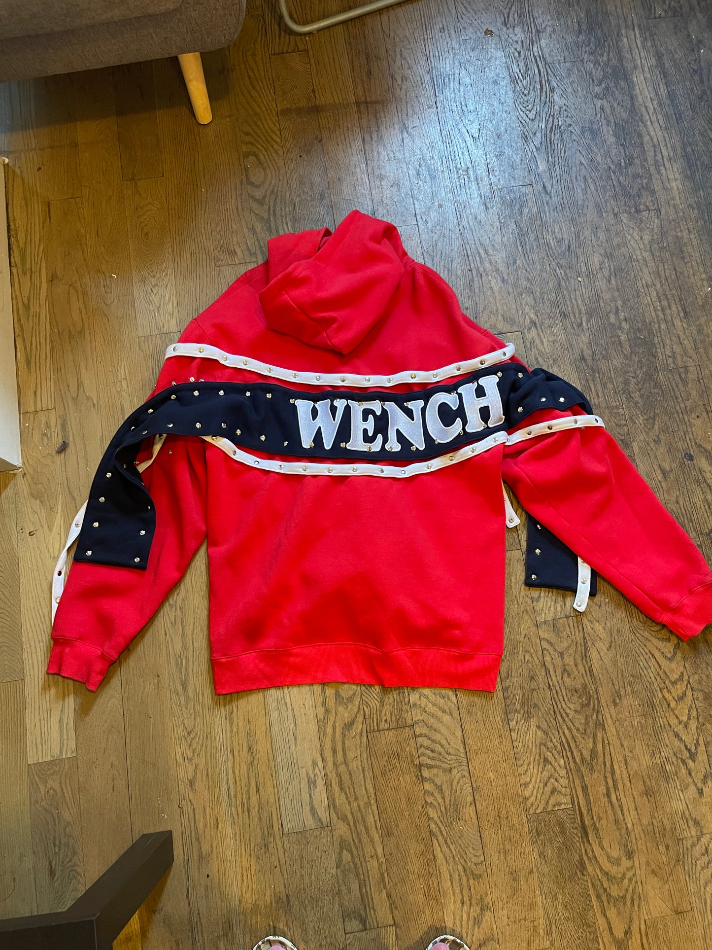 Hood by air wench detachable strap hoodie