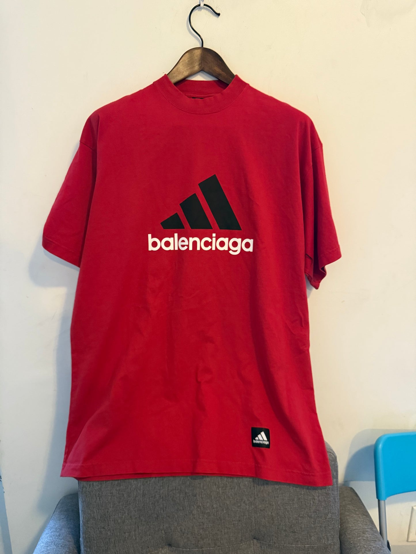 Balenciaga adidas stripe t shirt