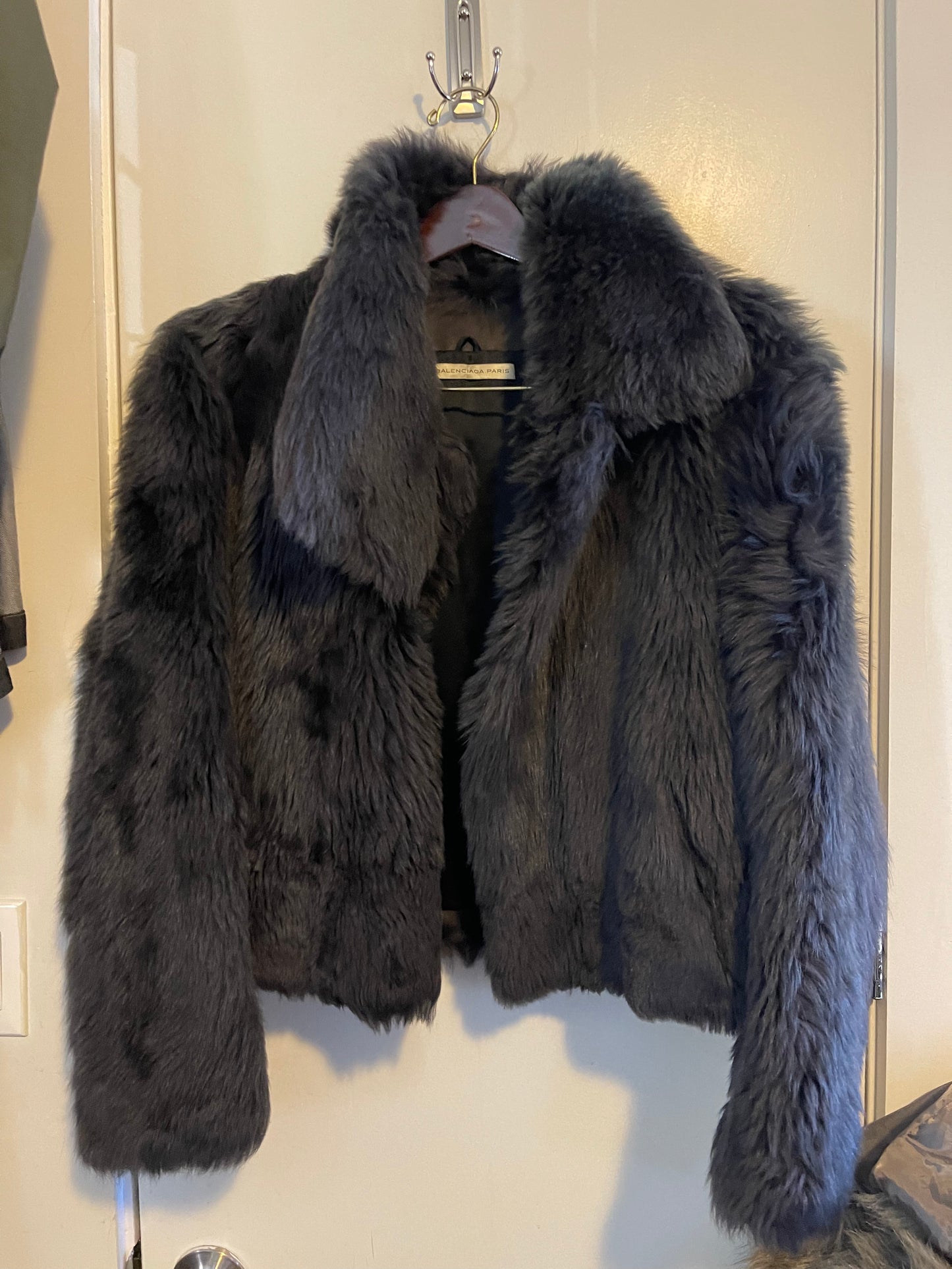 Balenciaga 2012 fox fur jacket