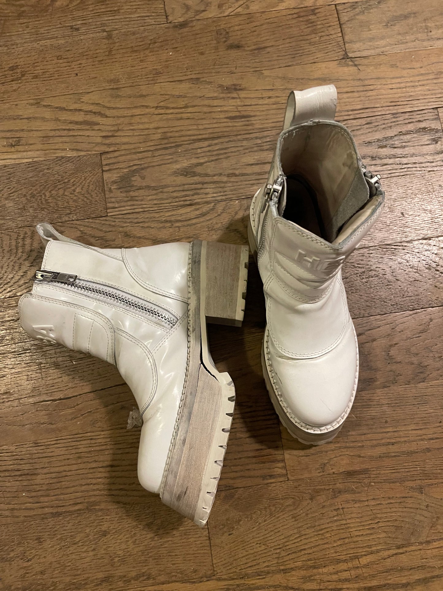 Hood by air centaur leather boots