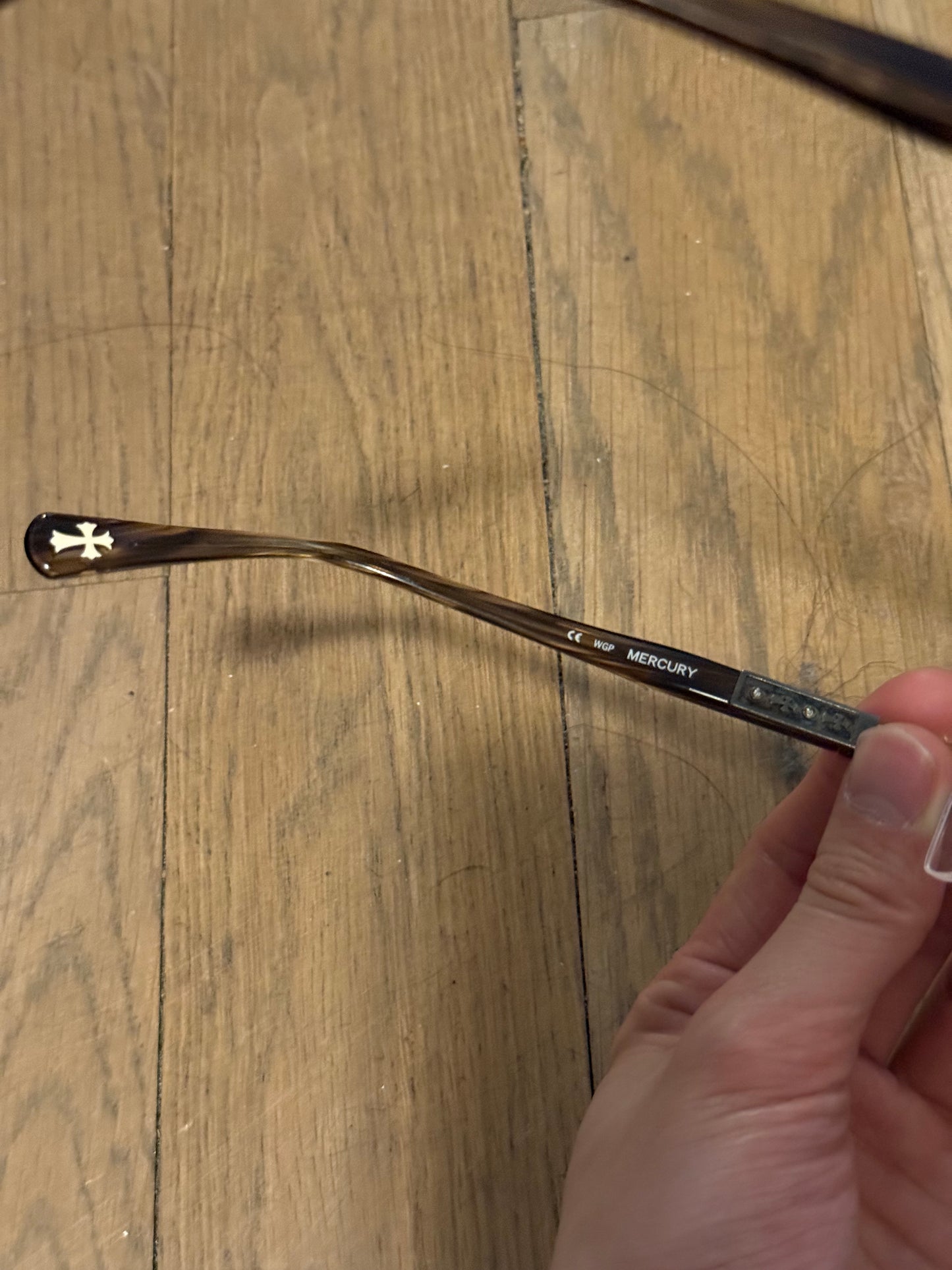 Chrome hearts mercury gold sunglasses