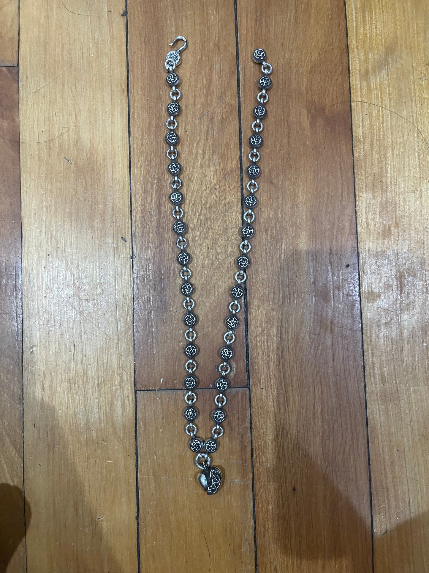 Chrome hearts Celtic ball heart pendant necklace