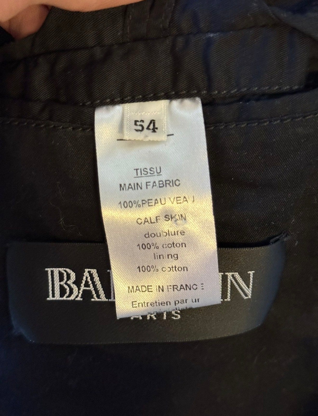 Balmain SS10 M65 leather jacket