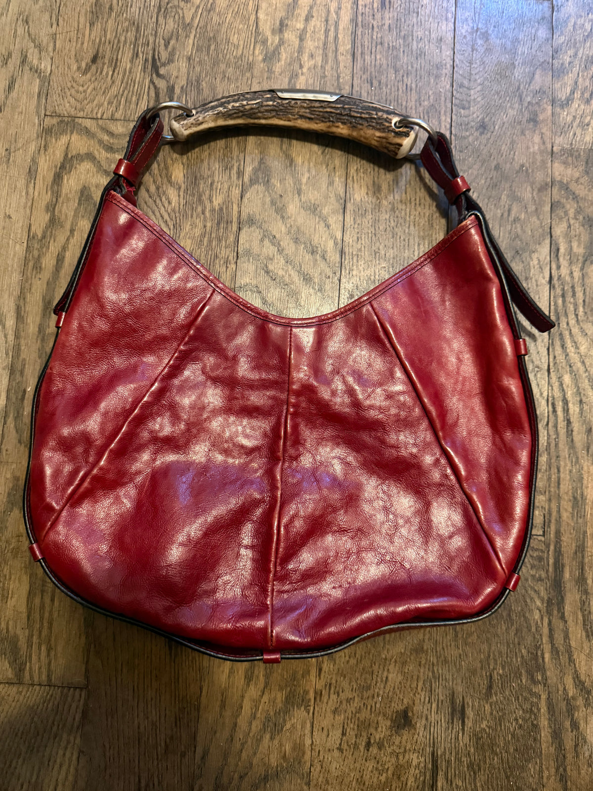 Yves Saint Laurent rive gauche Mombasa bag in red