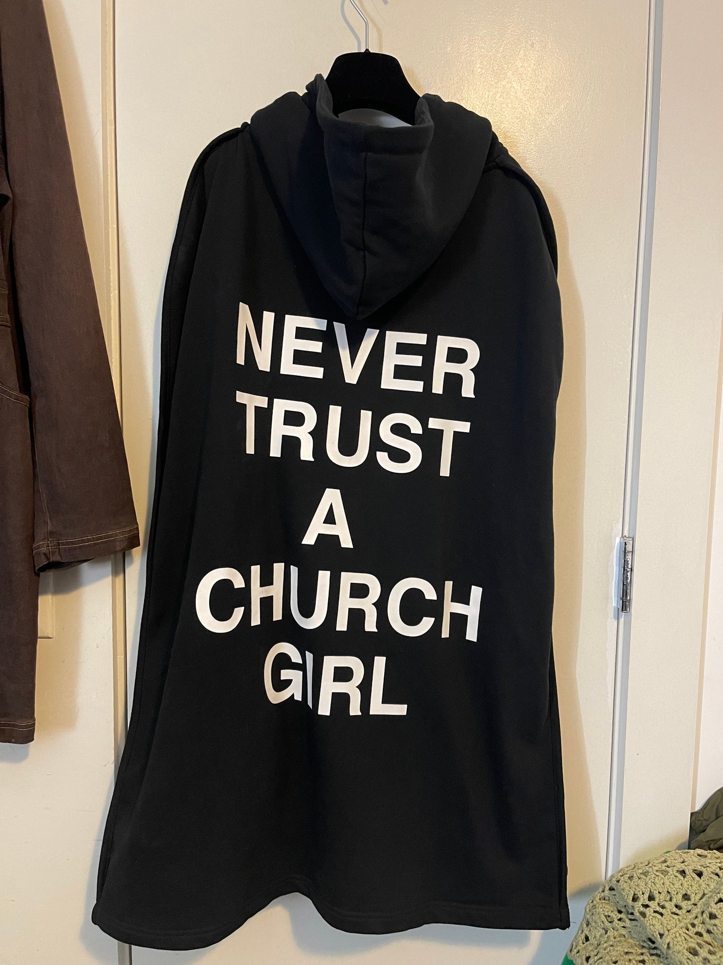 Hood by air SS17 never trust a church girl hoodie