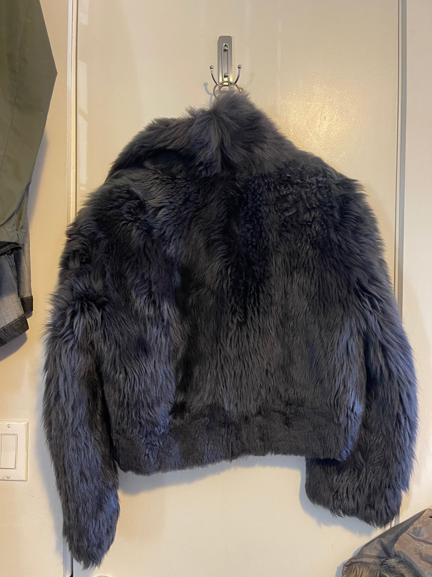 Balenciaga 2012 fox fur jacket