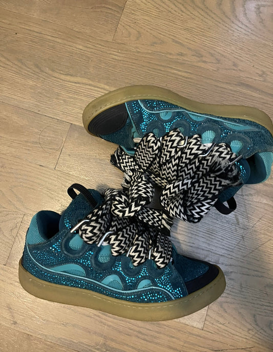 Lanvin rhinestone gem curb sneaker