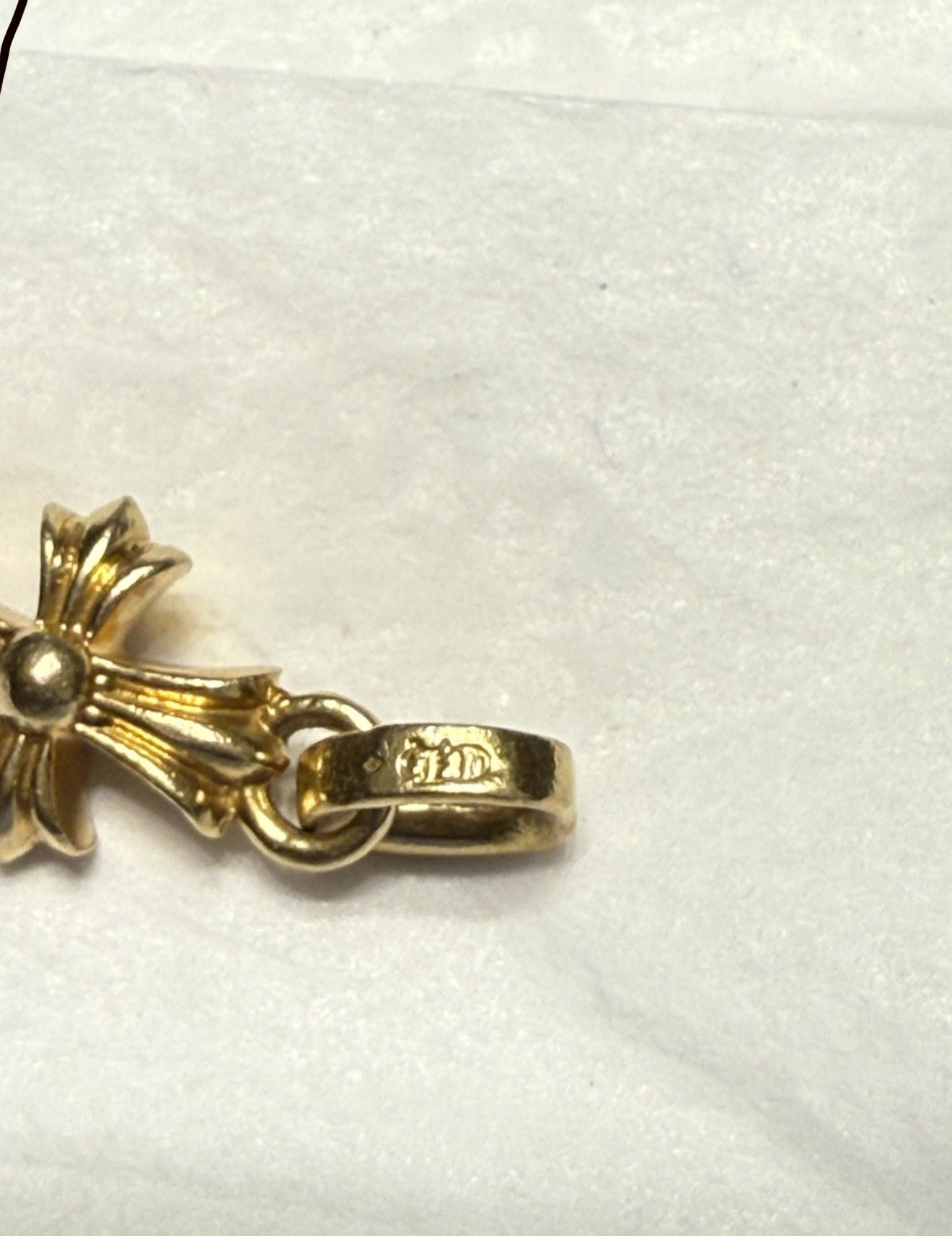 Chrome hearts baby fat pendant 22k